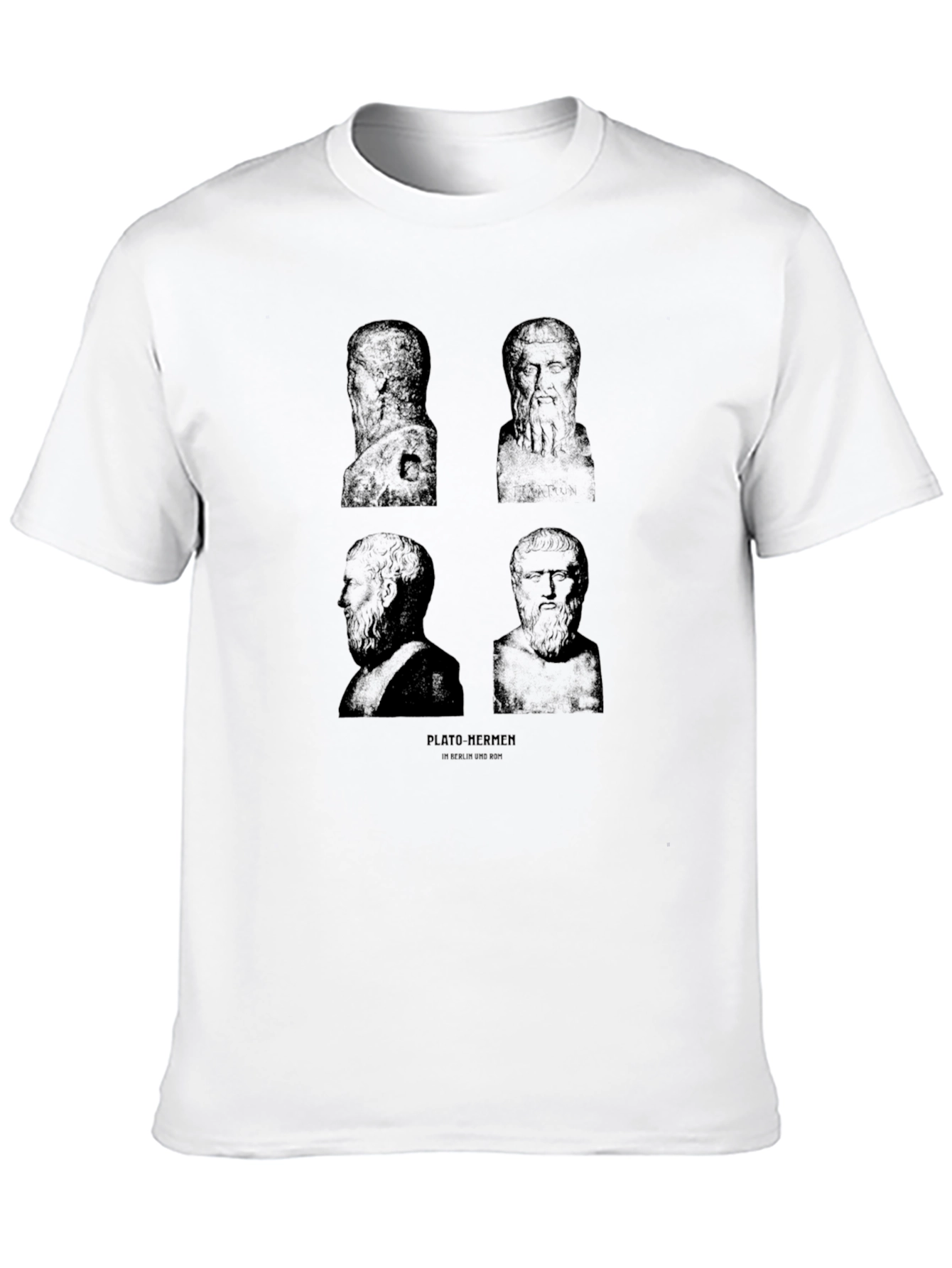 Philosopher Bust Graphic Print T-Shirt