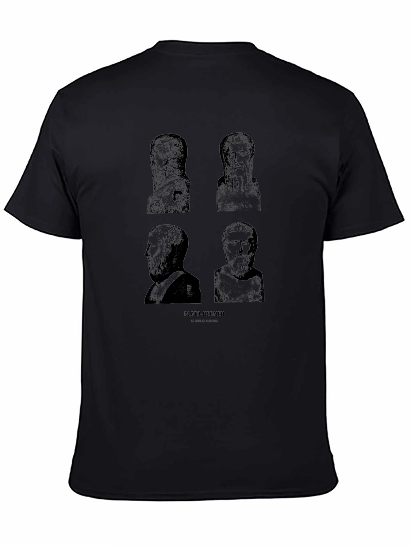 Philosopher Bust Graphic Print T-Shirt