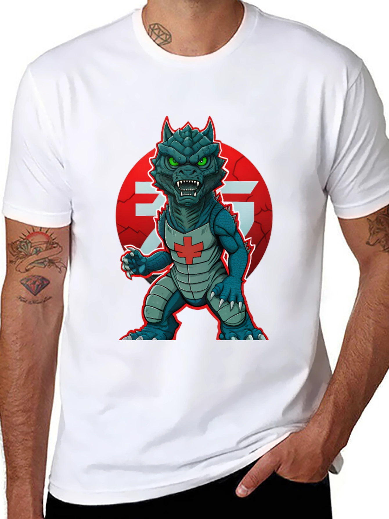 Monster Graphic Print Tee