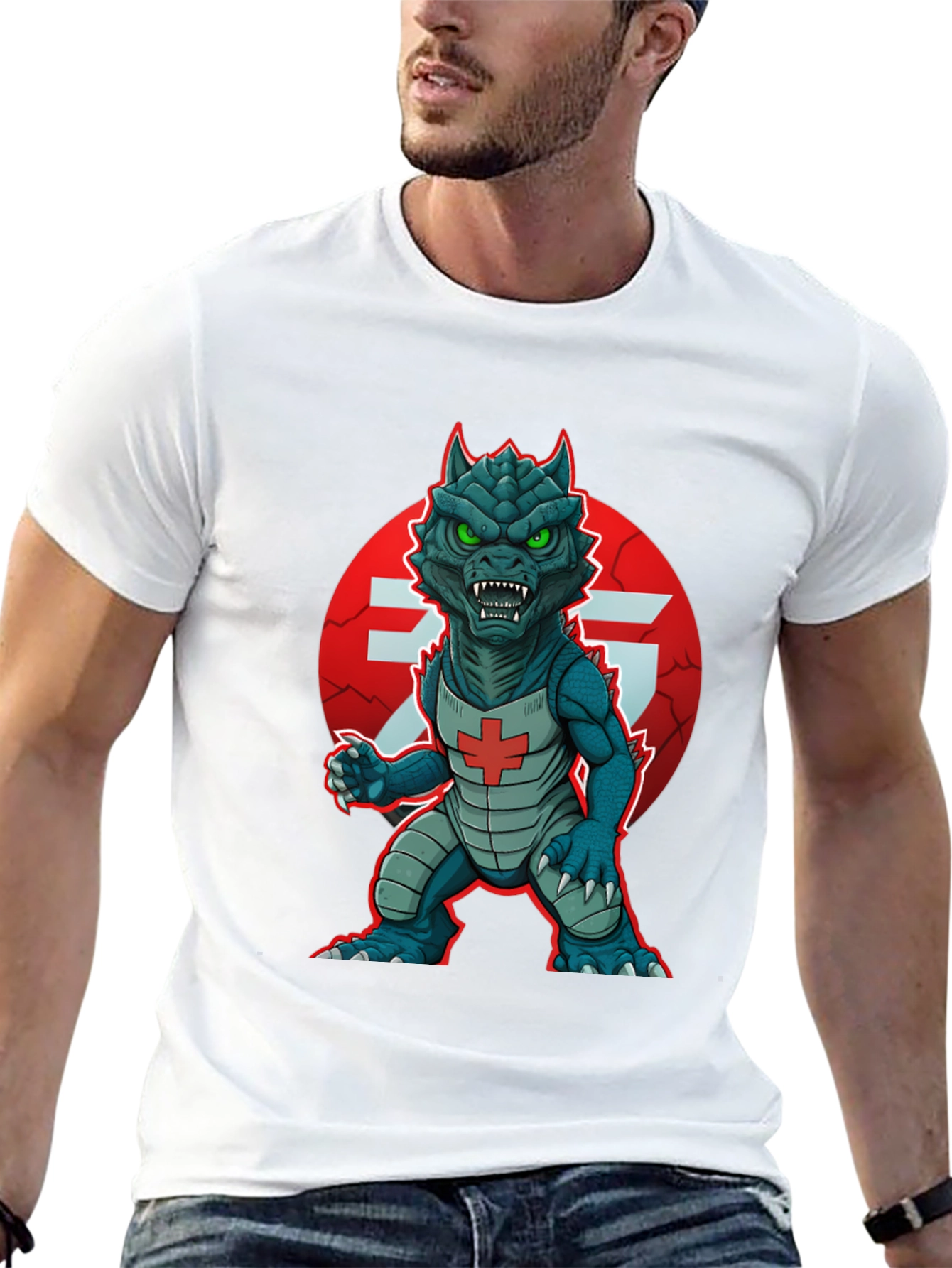 Monster Graphic Print Tee
