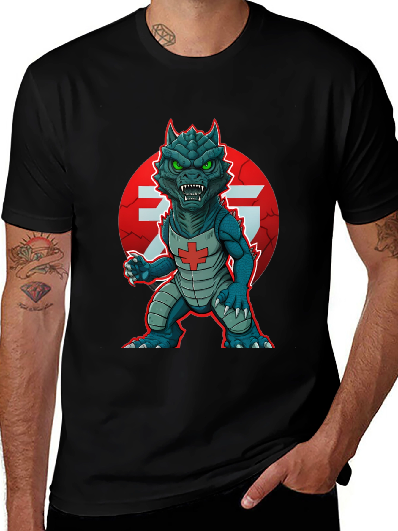 Monster Graphic Print Tee
