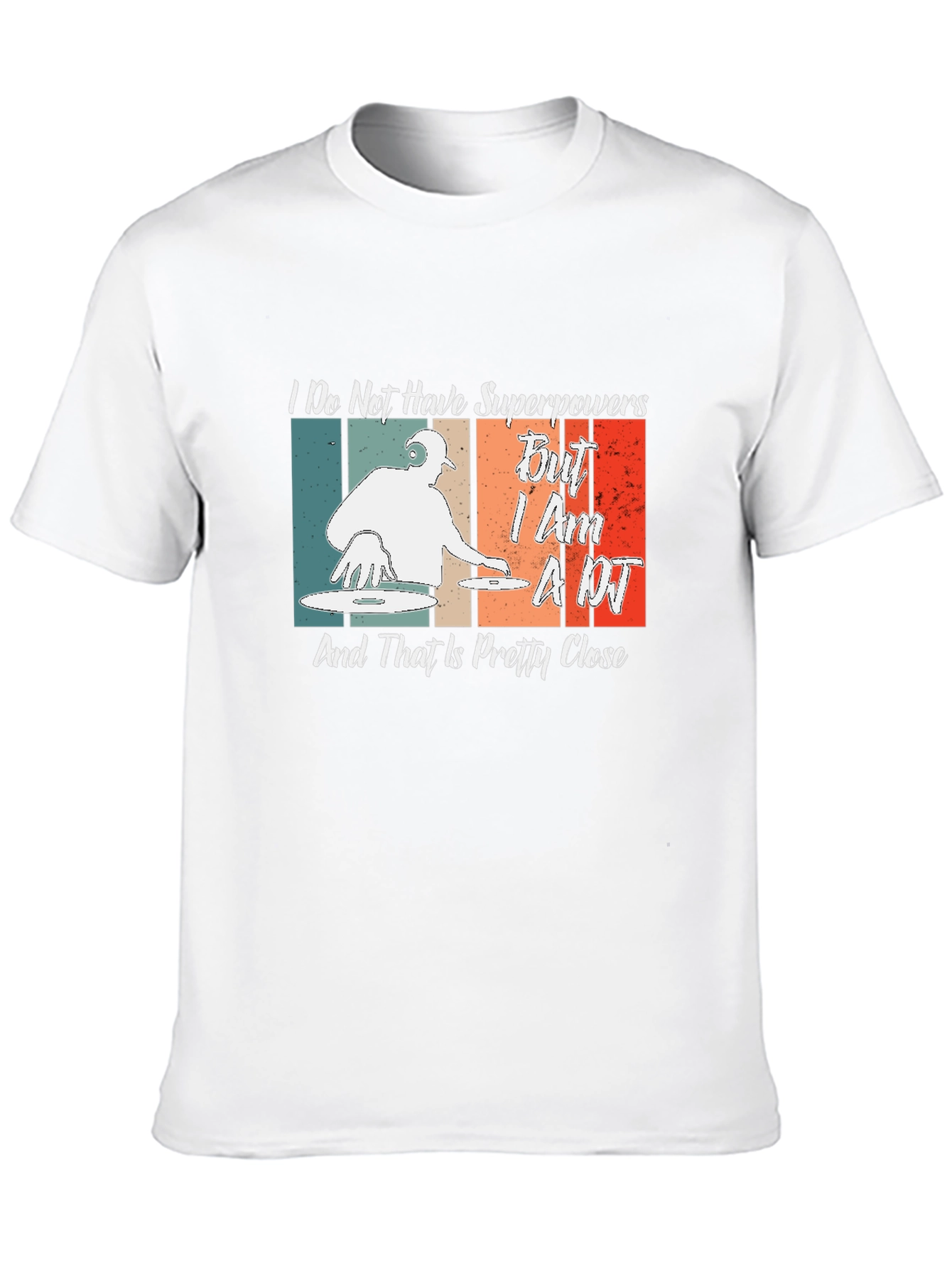 DJ Superpowers T-Shirt - Retro Music Lover Gift