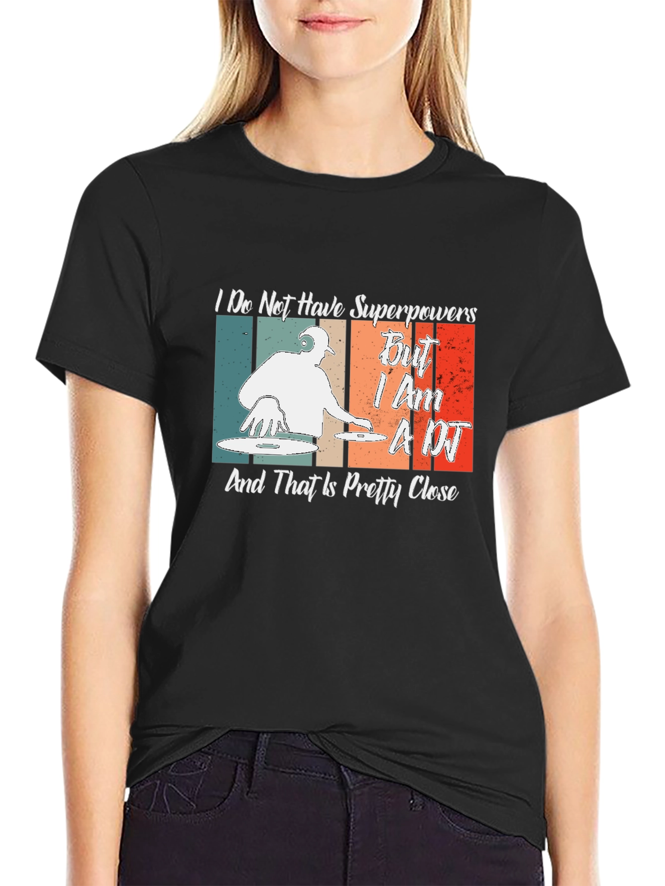 DJ Superpowers T-Shirt - Retro Music Lover Gift
