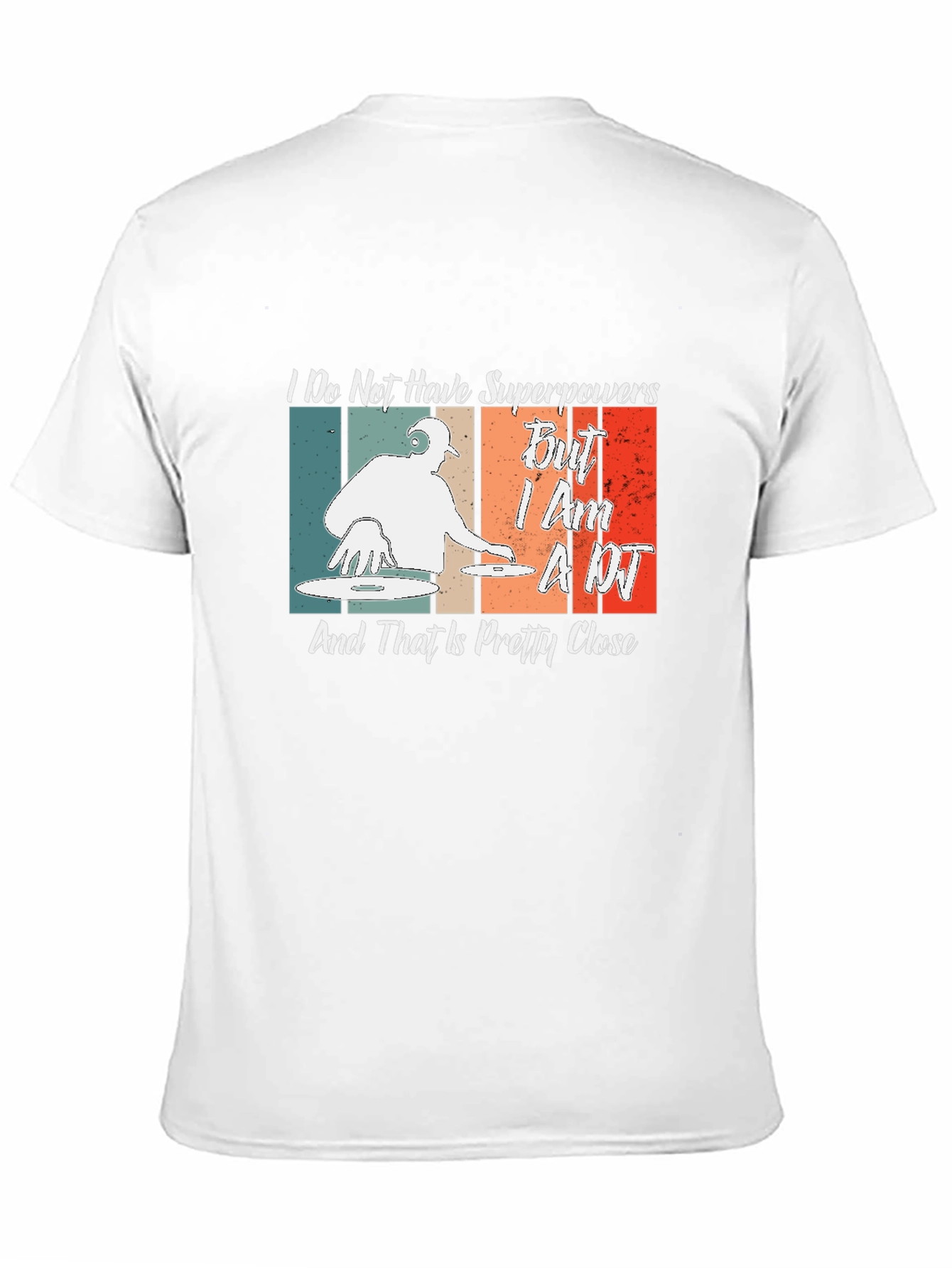 DJ Superpowers T-Shirt - Retro Music Lover Gift