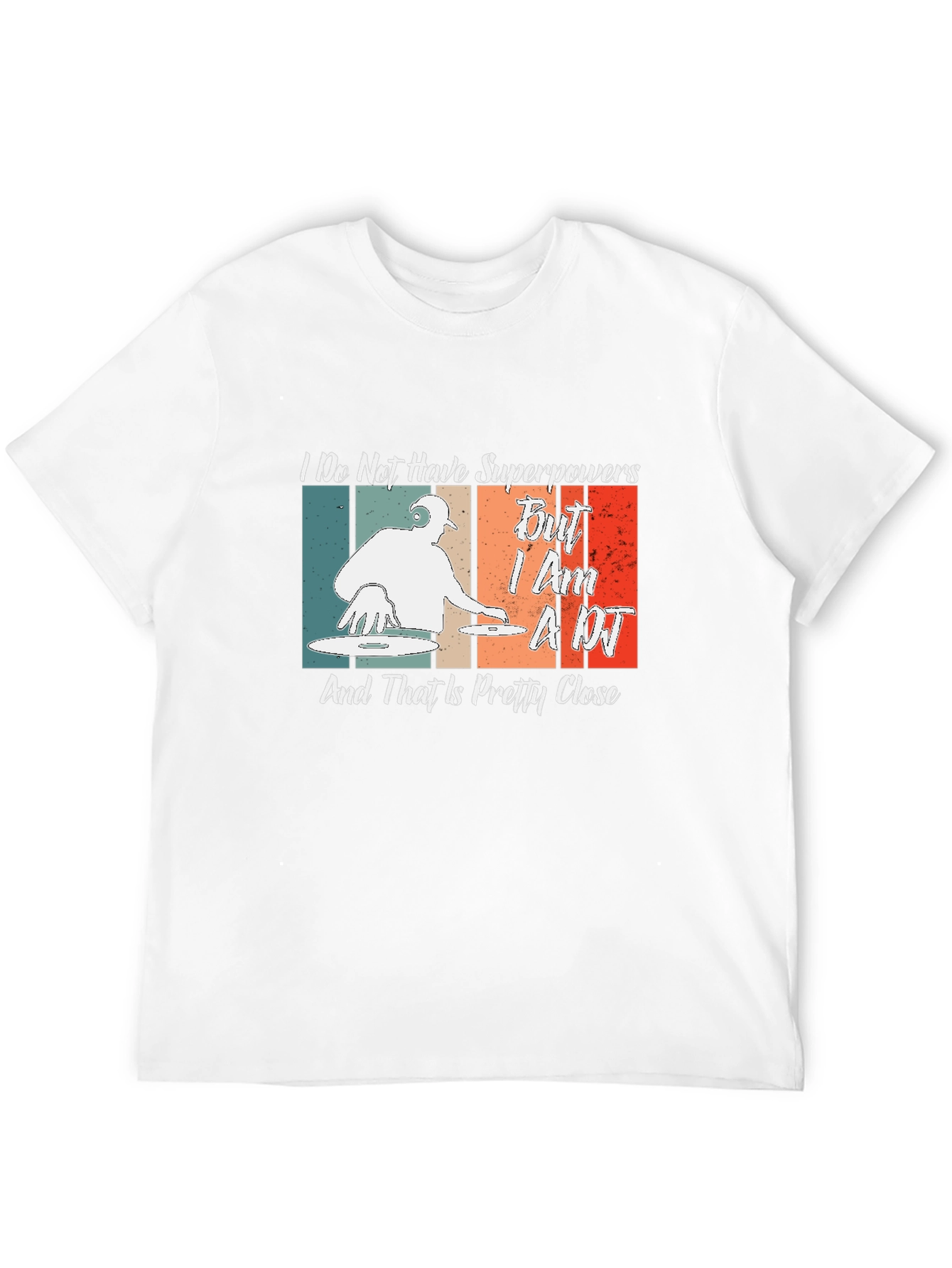DJ Superpowers T-Shirt - Retro Music Lover Gift