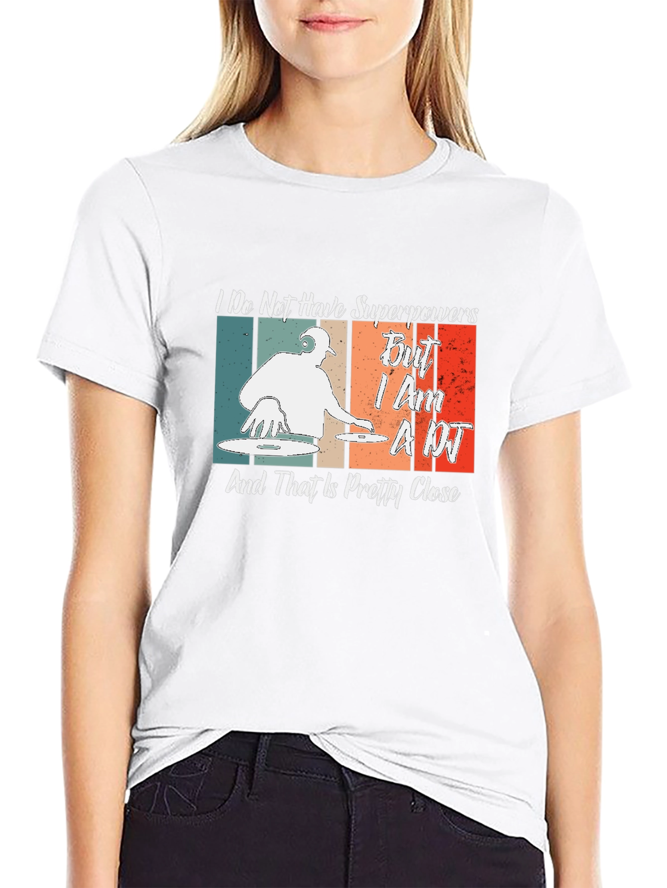 DJ Superpowers T-Shirt - Retro Music Lover Gift