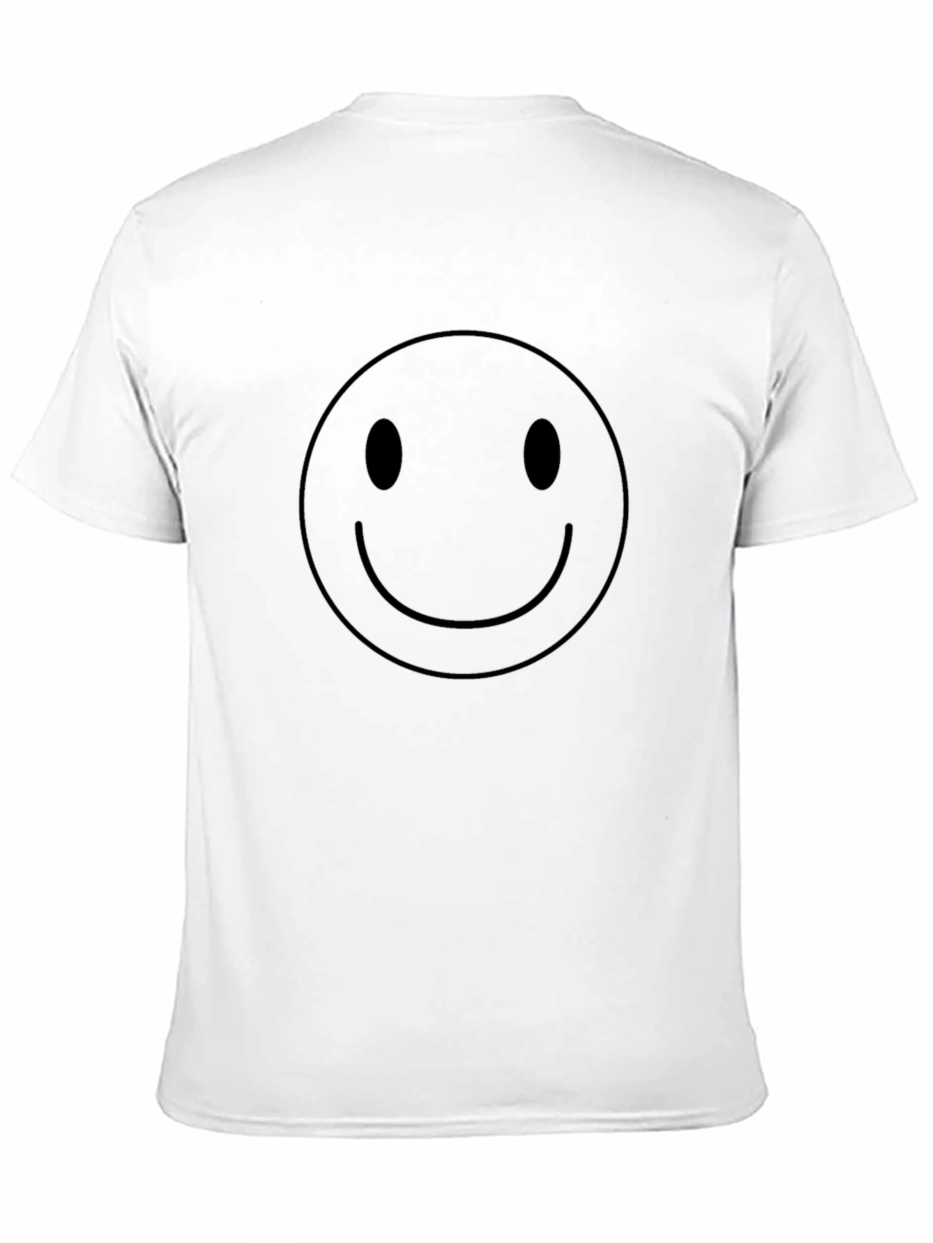 Smiley Face Graphic T-Shirt - Black