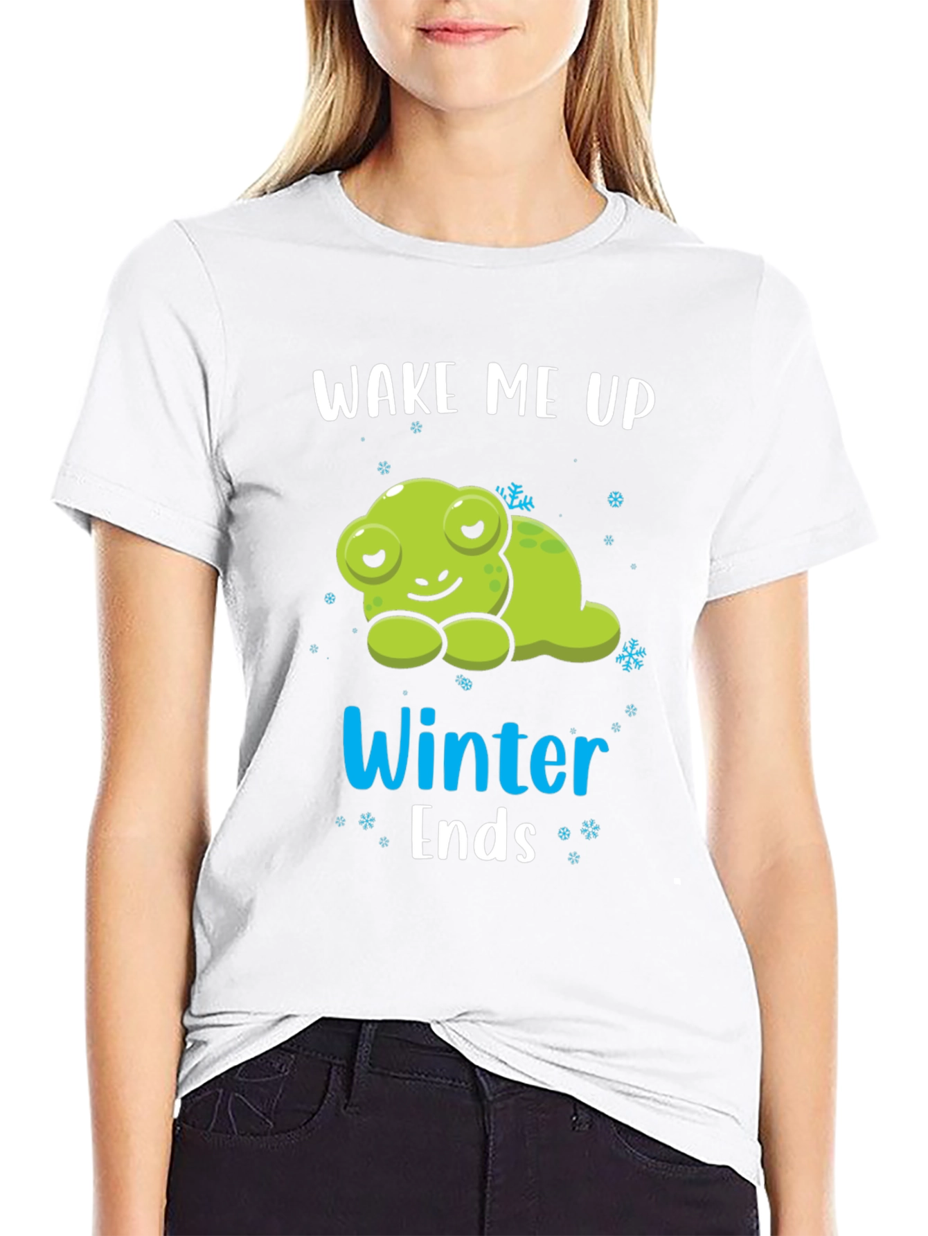 Wake Me Up When Winter Ends Frog T-Shirt