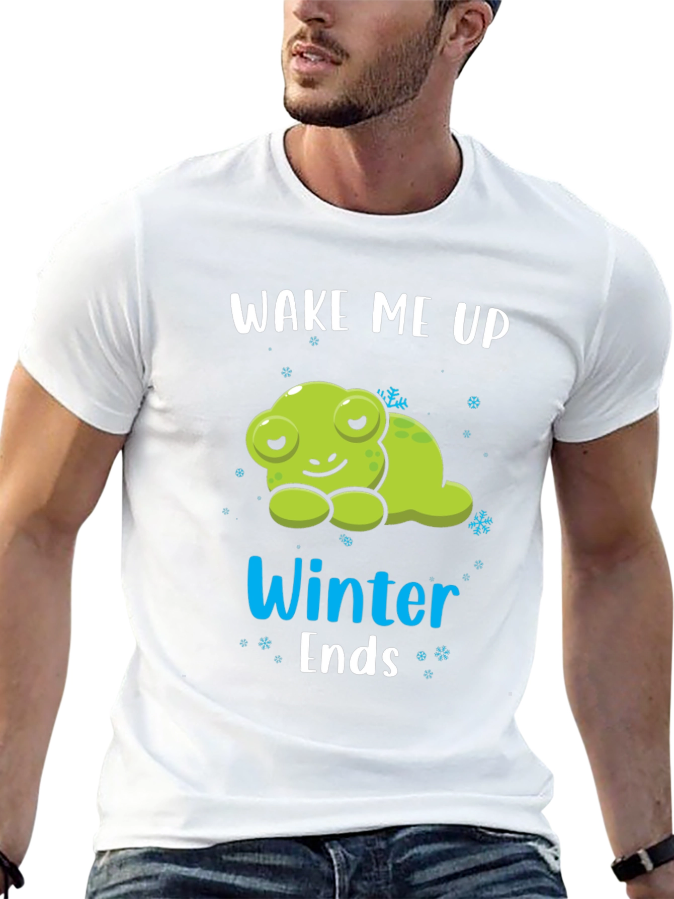 Wake Me Up When Winter Ends Frog T-Shirt