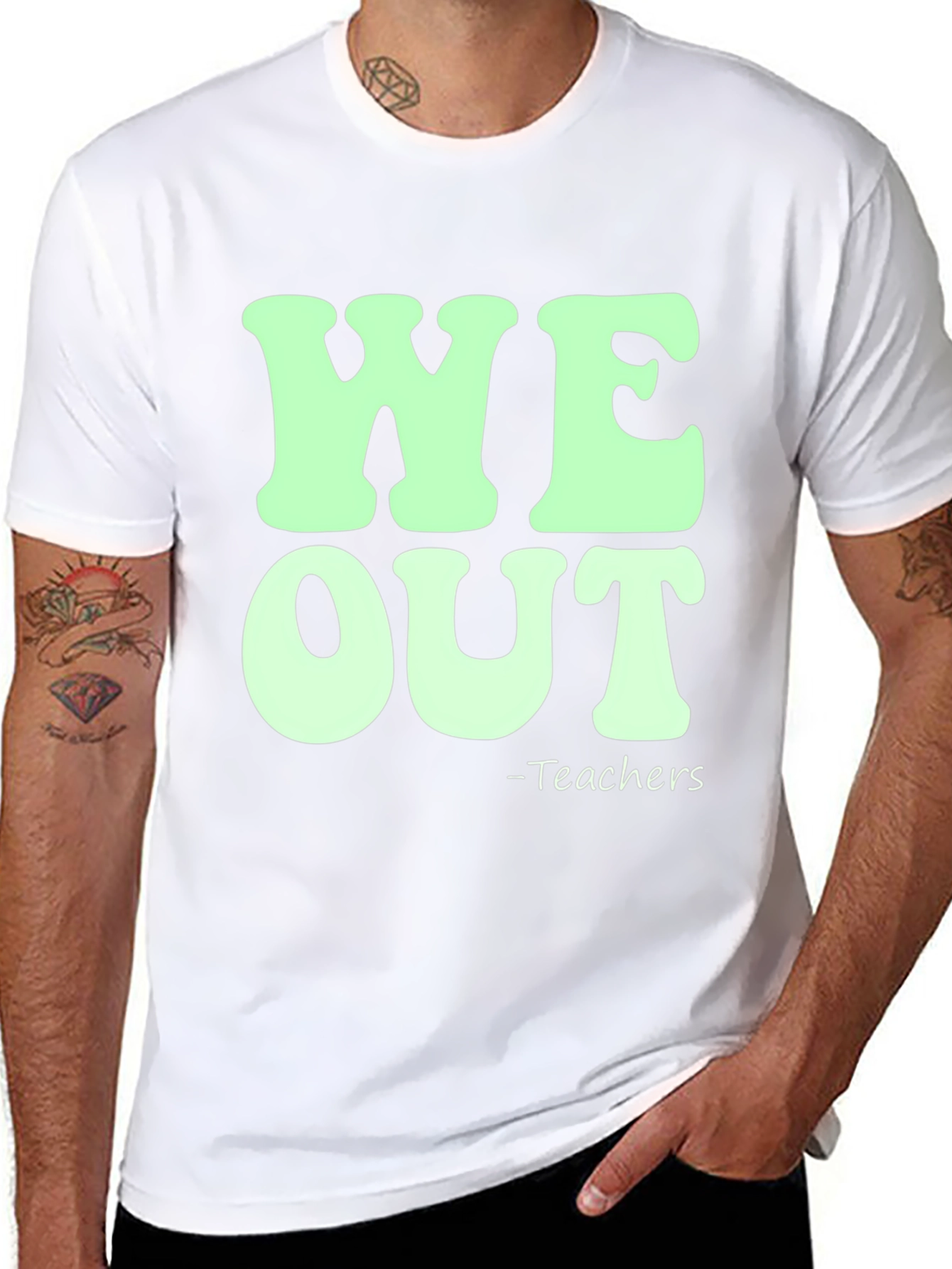 We Out Teachers Graphic Tee
