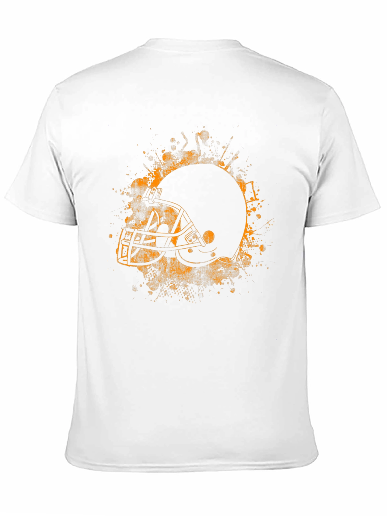 Football Helmet Graphic Tee - Black