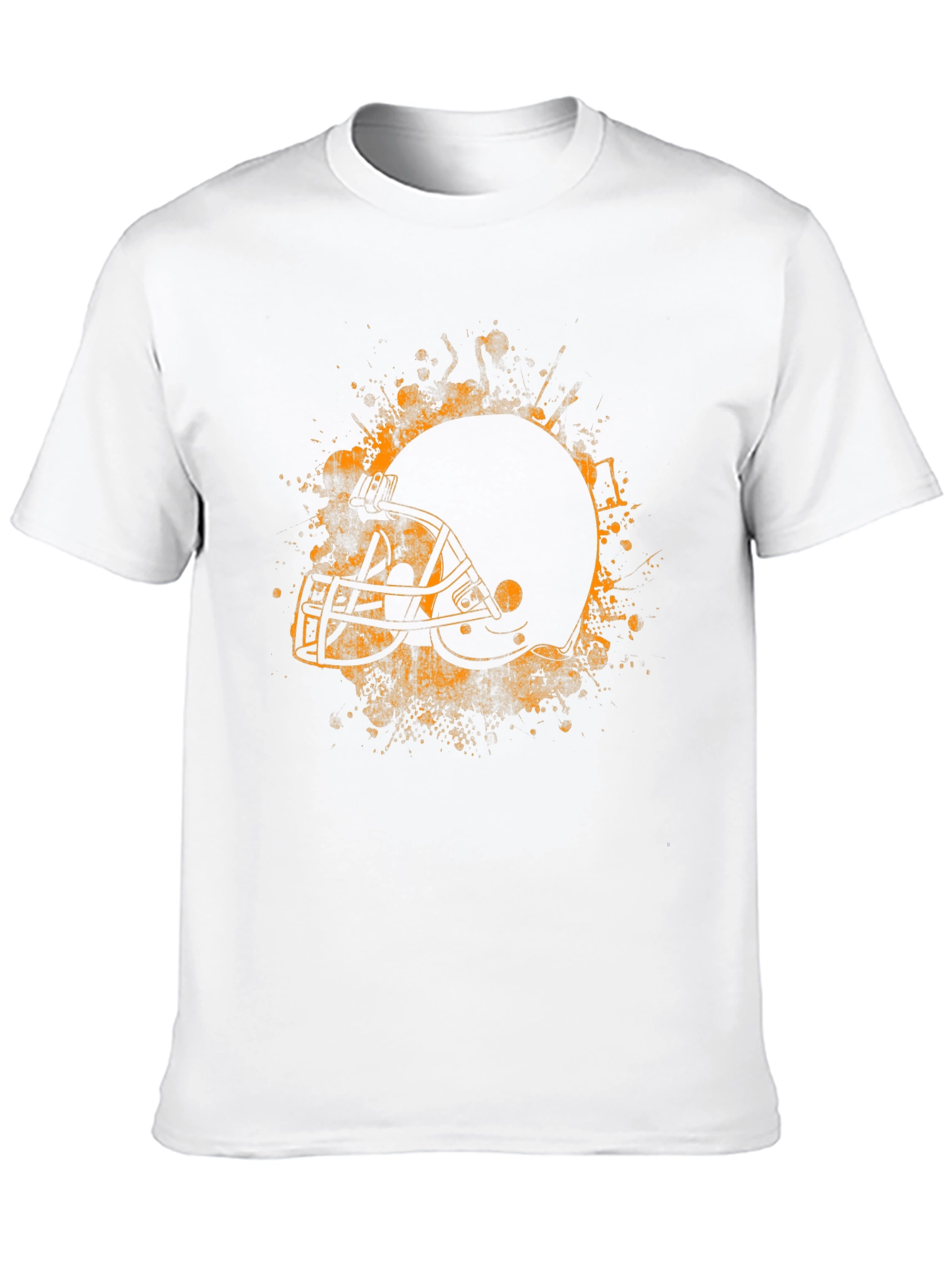 Football Helmet Graphic Tee - Black