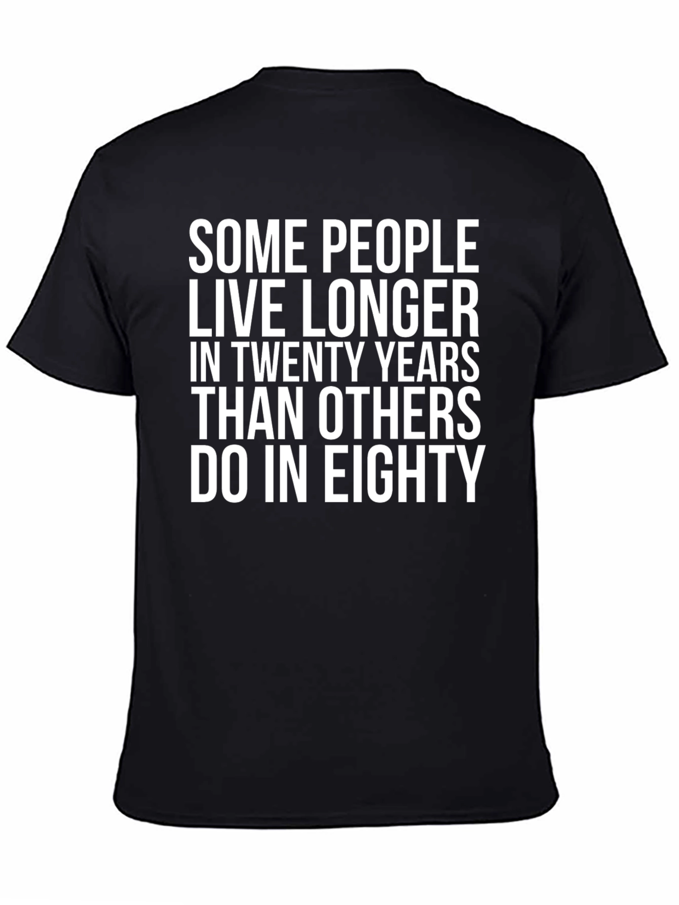 Humorous Life Quote Black T-Shirt