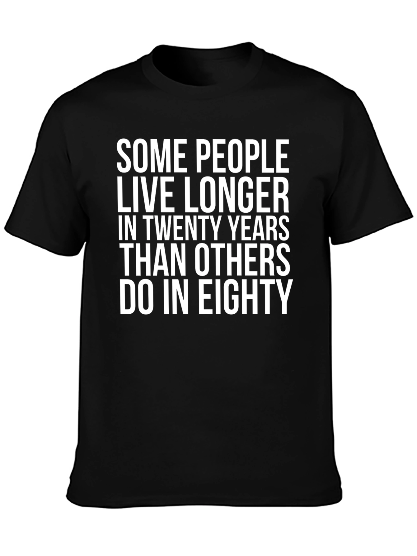 Humorous Life Quote Black T-Shirt