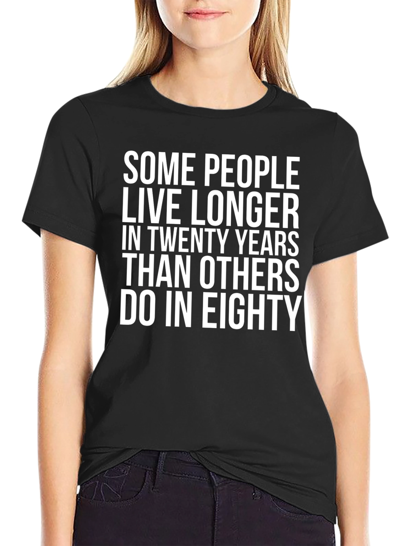 Humorous Life Quote Black T-Shirt
