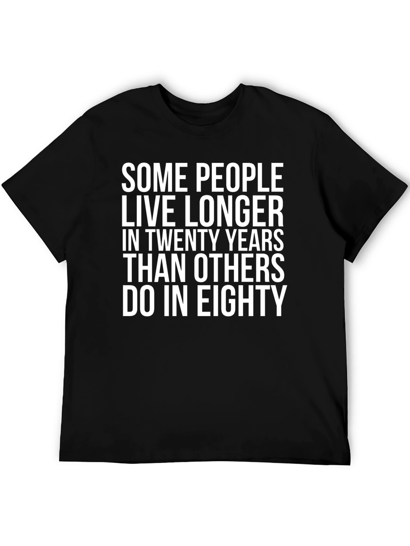 Humorous Life Quote Black T-Shirt