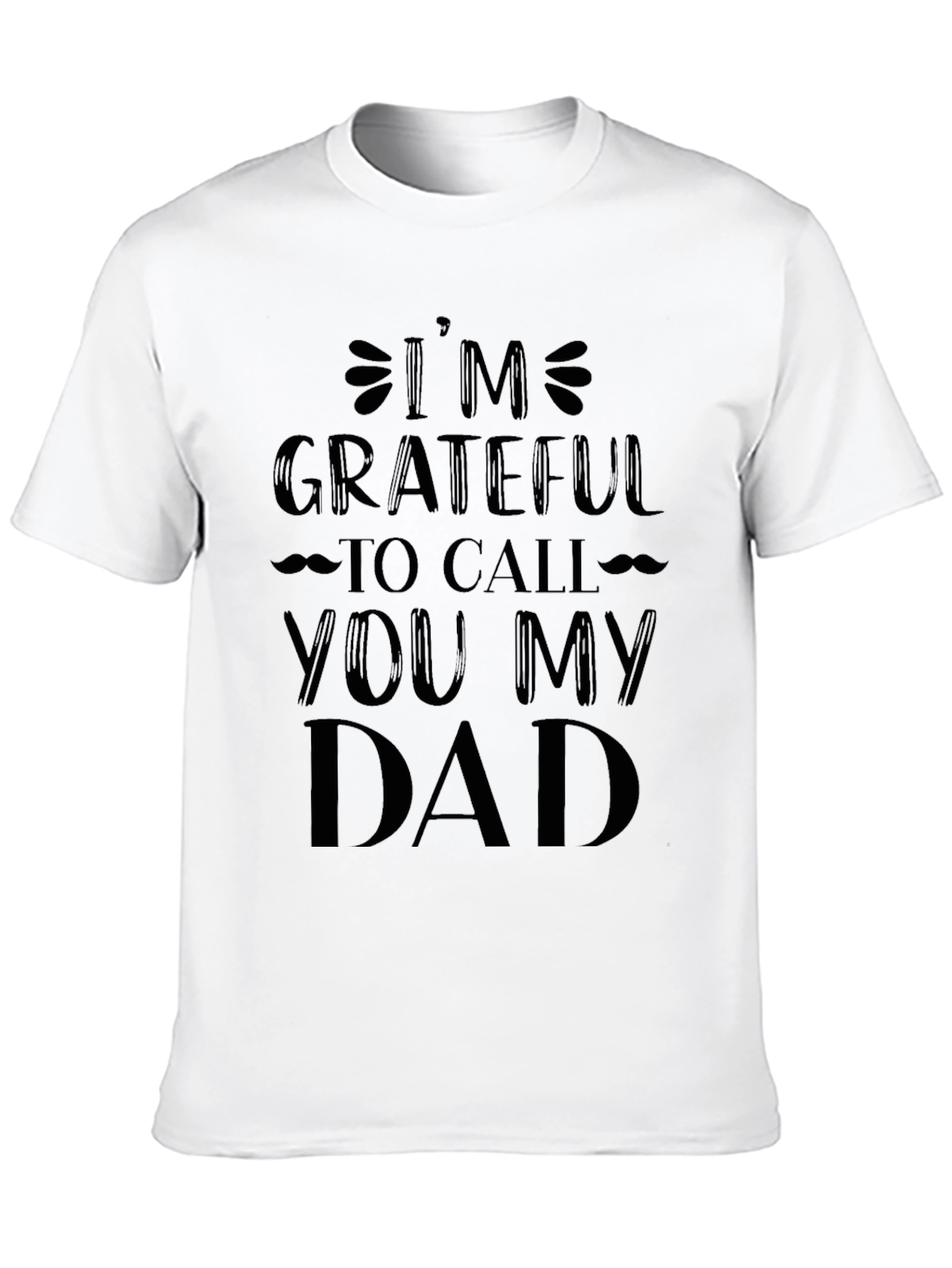 Grateful Dad Black Graphic T-Shirt