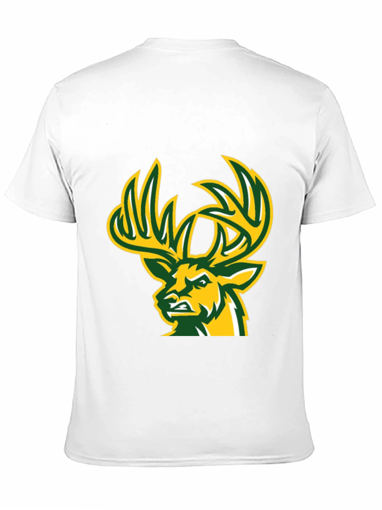Deer Graphic T-Shirt - Black Cotton Tee