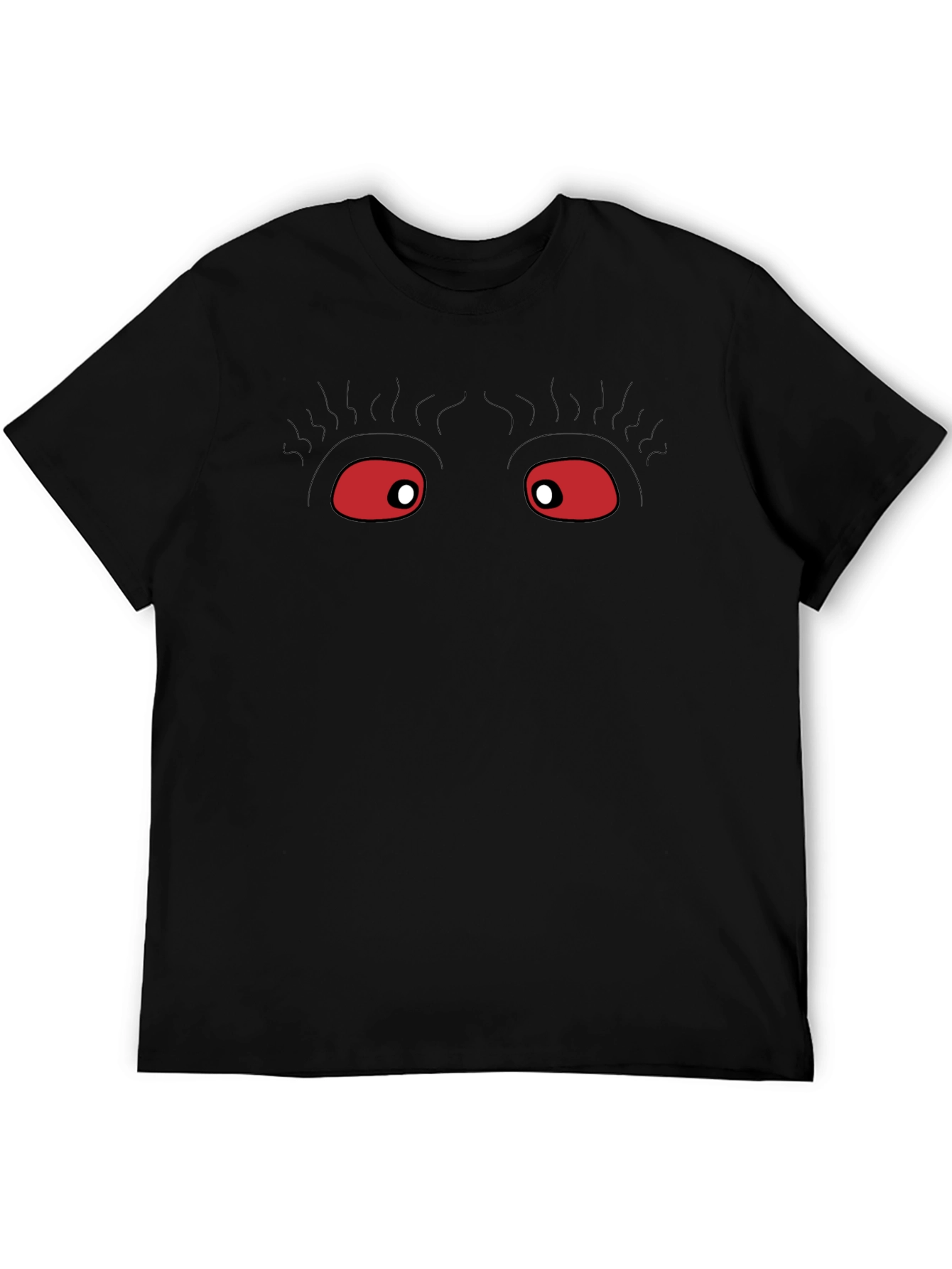 Eerie Eyes Graphic Black T-Shirt