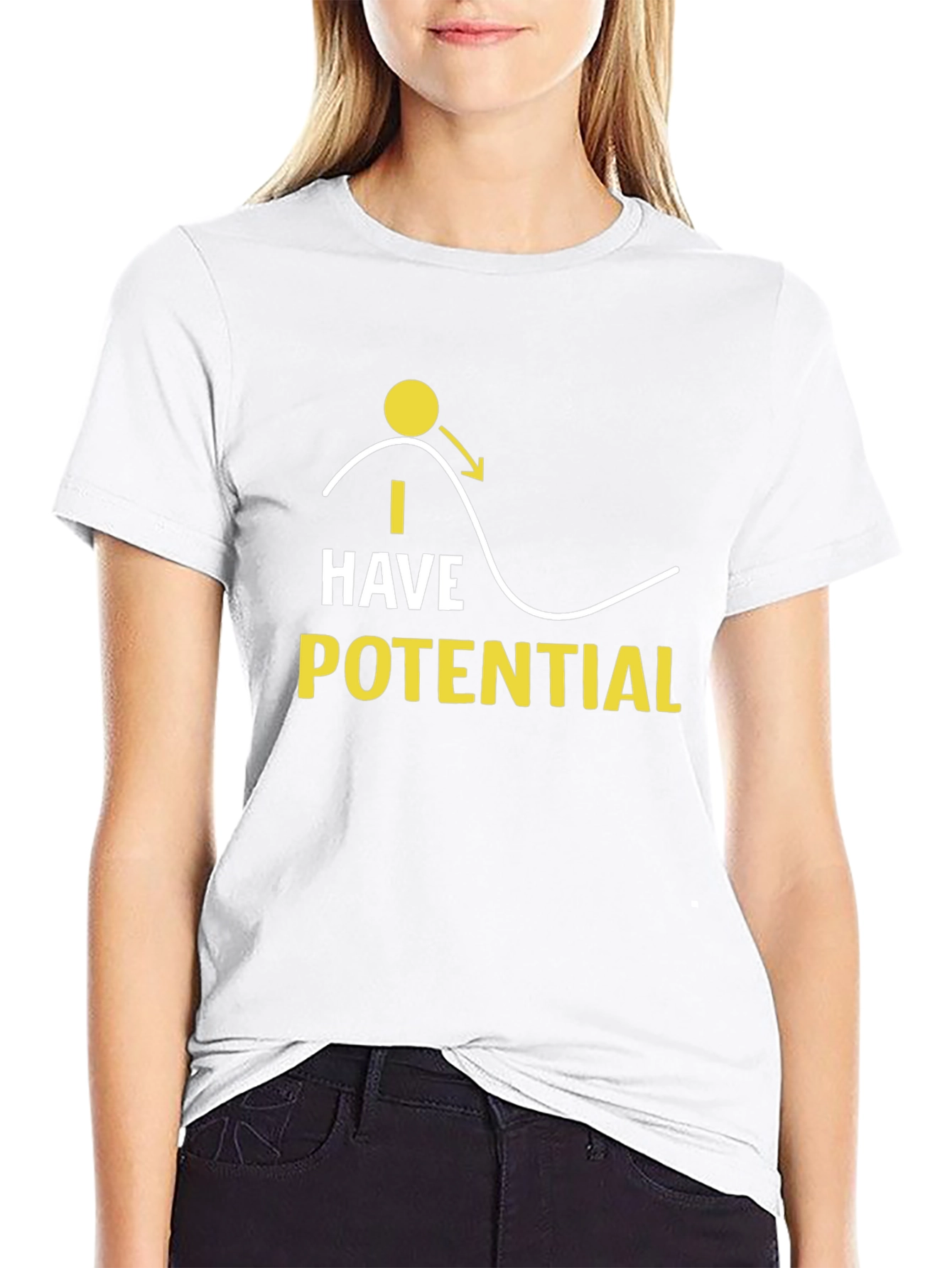 I Have Potential Black Graphic Tee