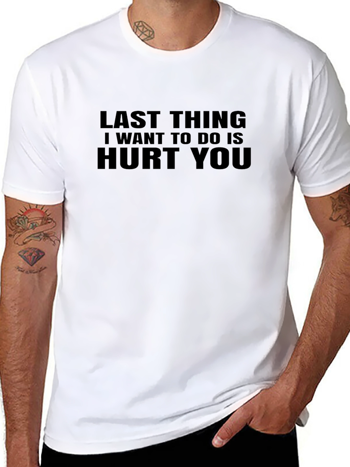 Hurt You Graphic Tee - Mens Black T-Shirt