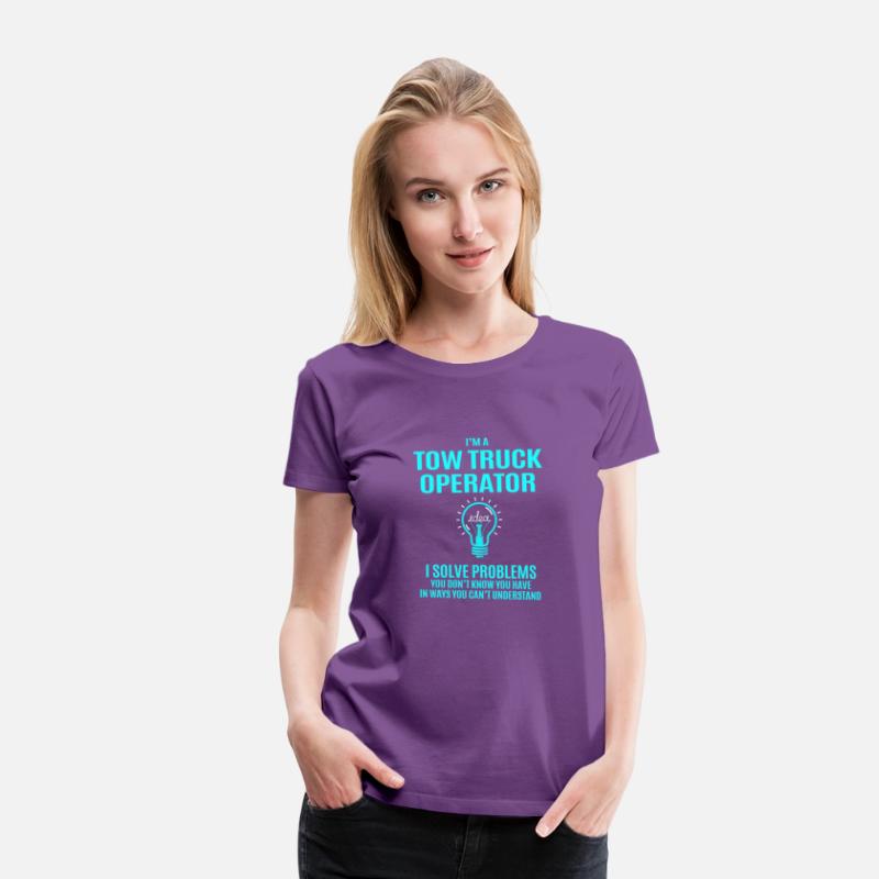Tow Truck Operator T Shirt - I Solve Problems Gift