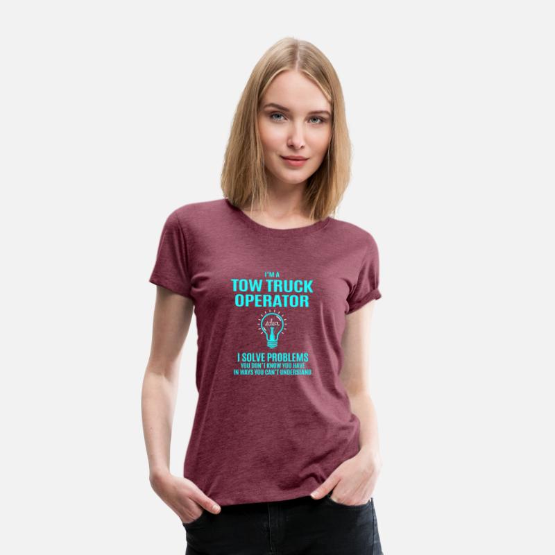 Tow Truck Operator T Shirt - I Solve Problems Gift