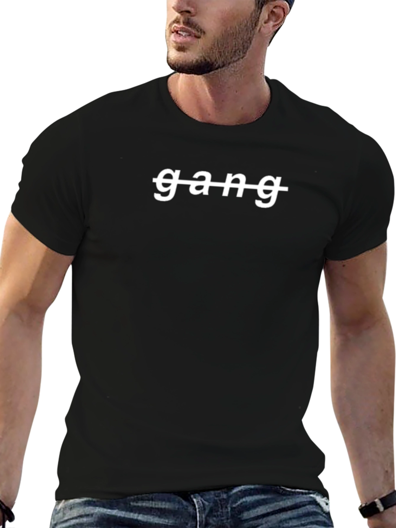 No Gang Tee - Bold Statement Graphic T-Shirt