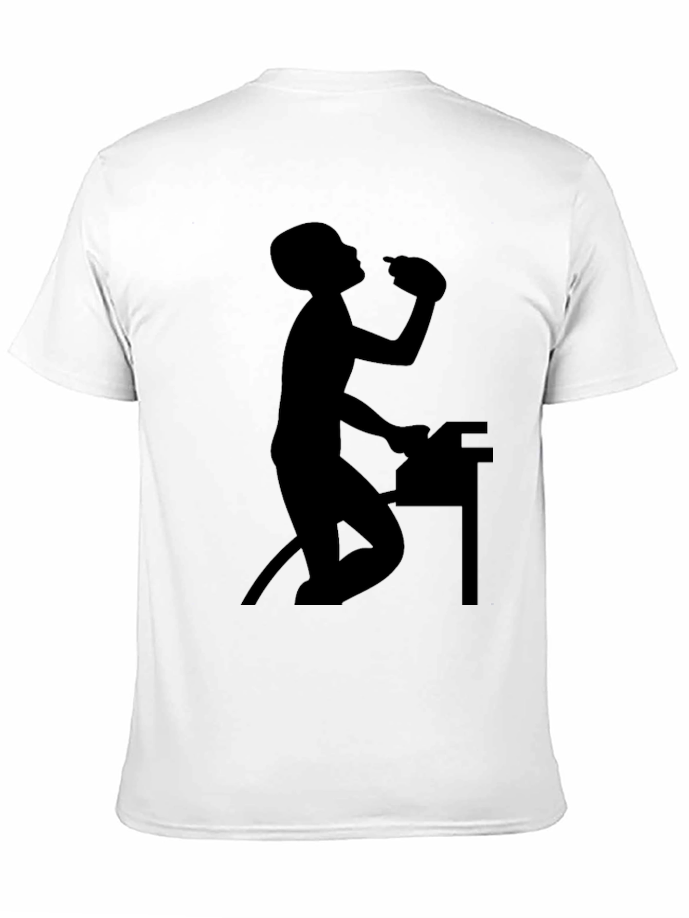Funny Drinking Monkey Black T-Shirt