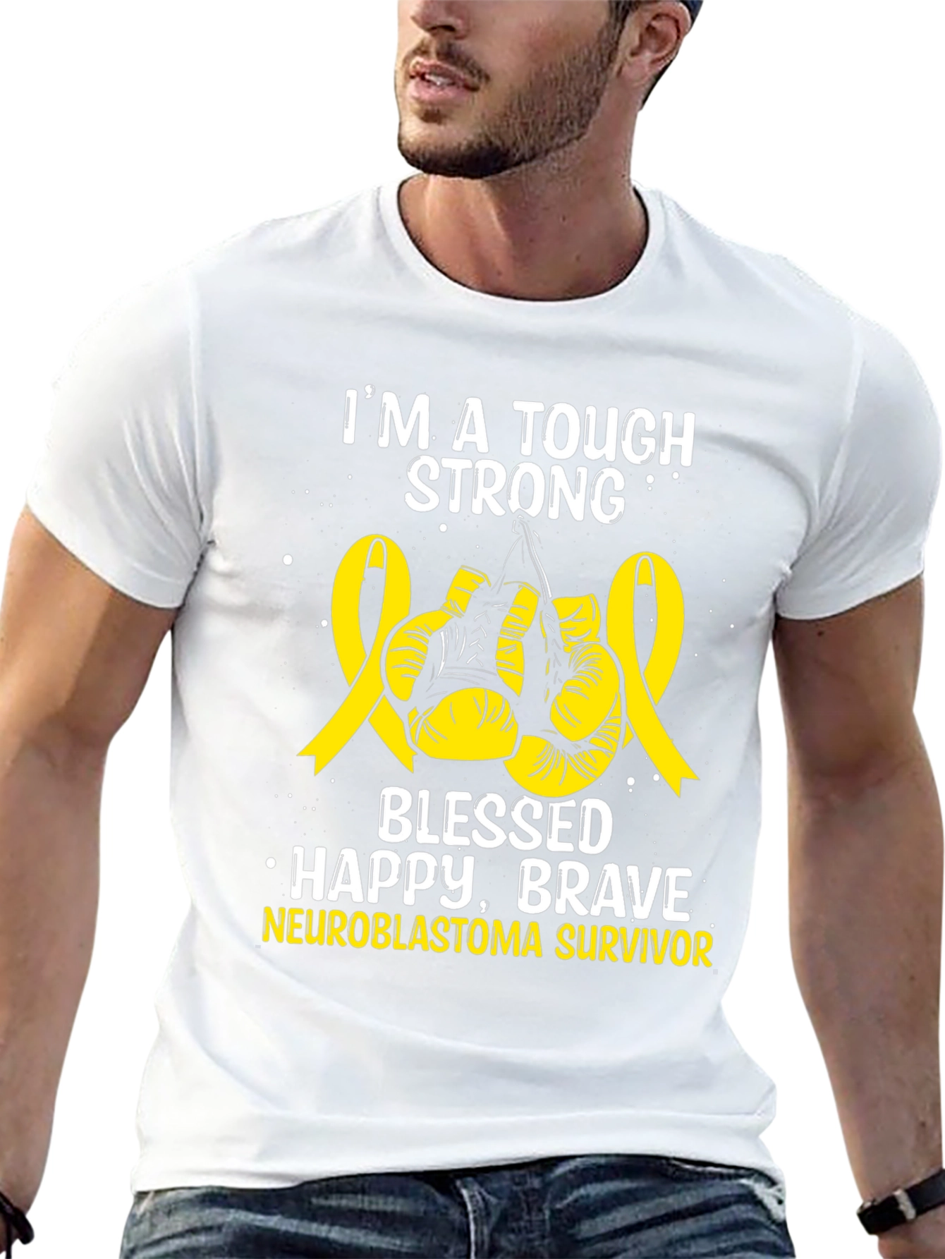 Neuroblastoma Survivor Tough Strong T-Shirt