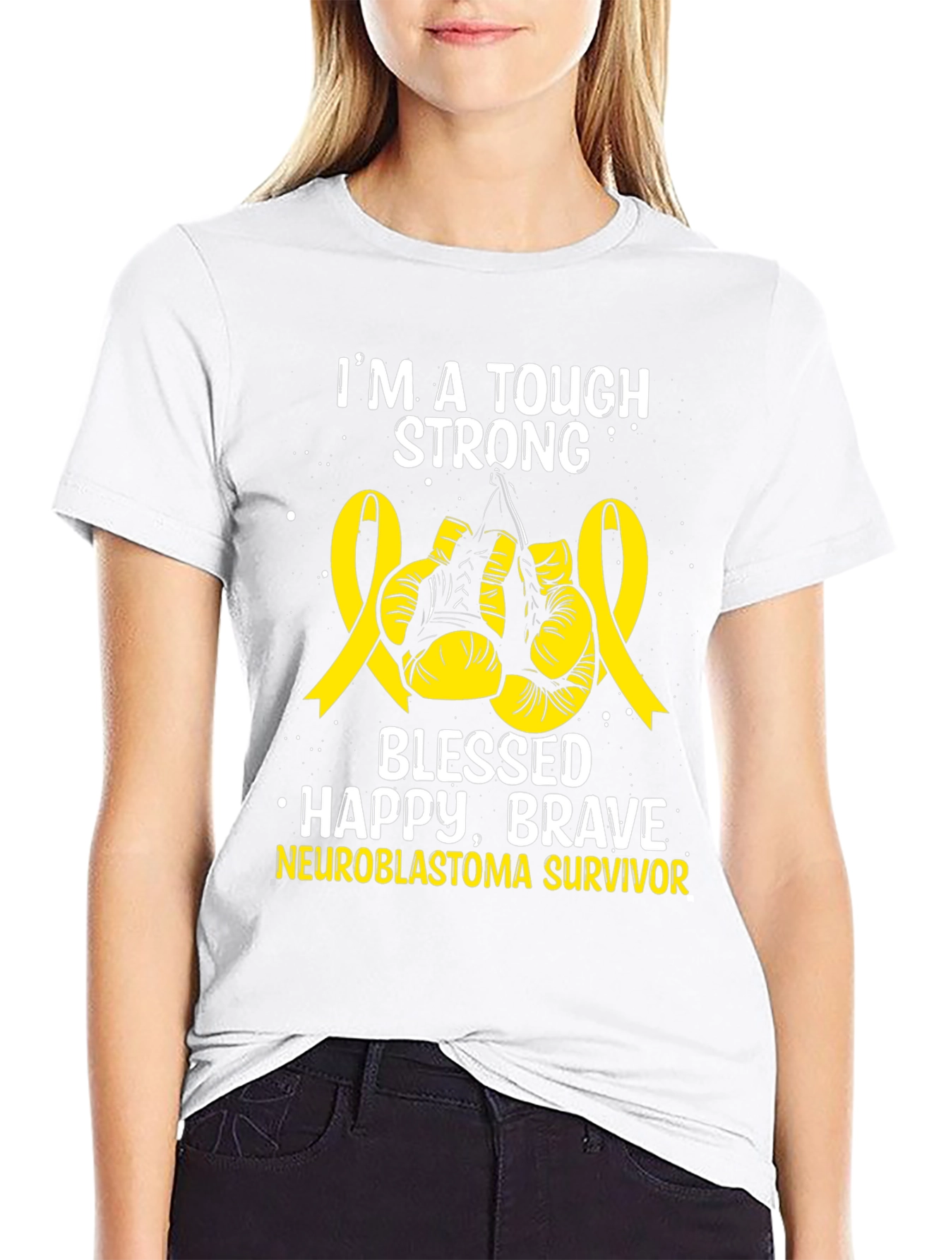 Neuroblastoma Survivor Tough Strong T-Shirt