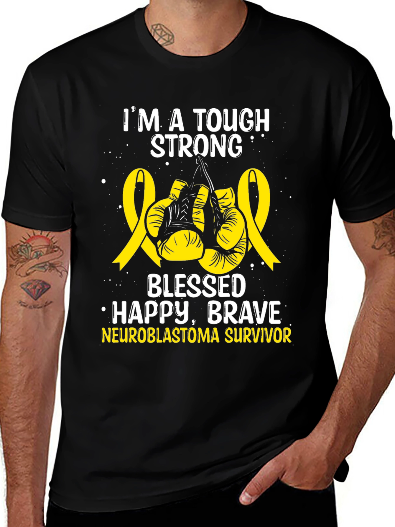 Neuroblastoma Survivor Tough Strong T-Shirt