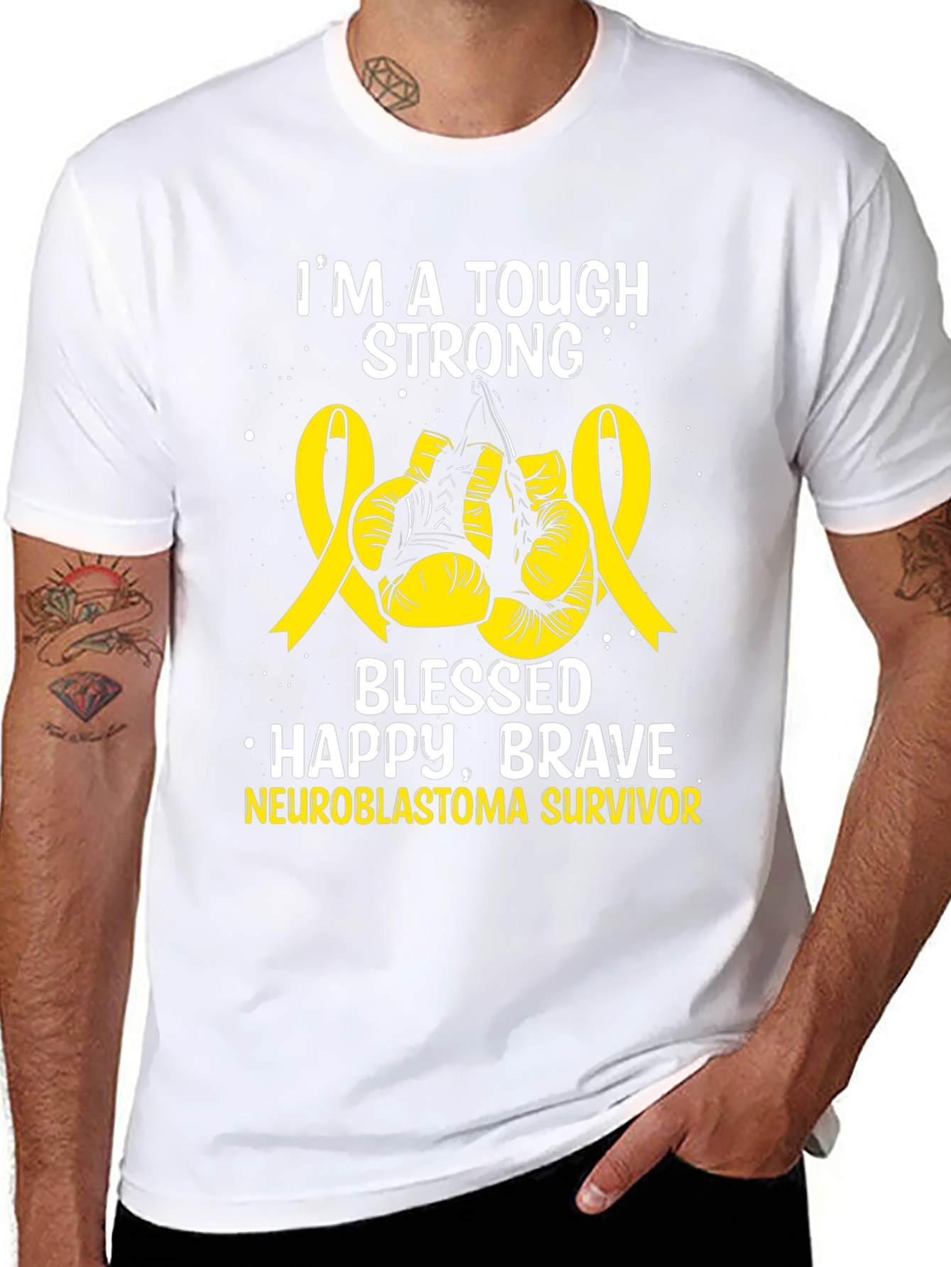 Neuroblastoma Survivor Tough Strong T-Shirt
