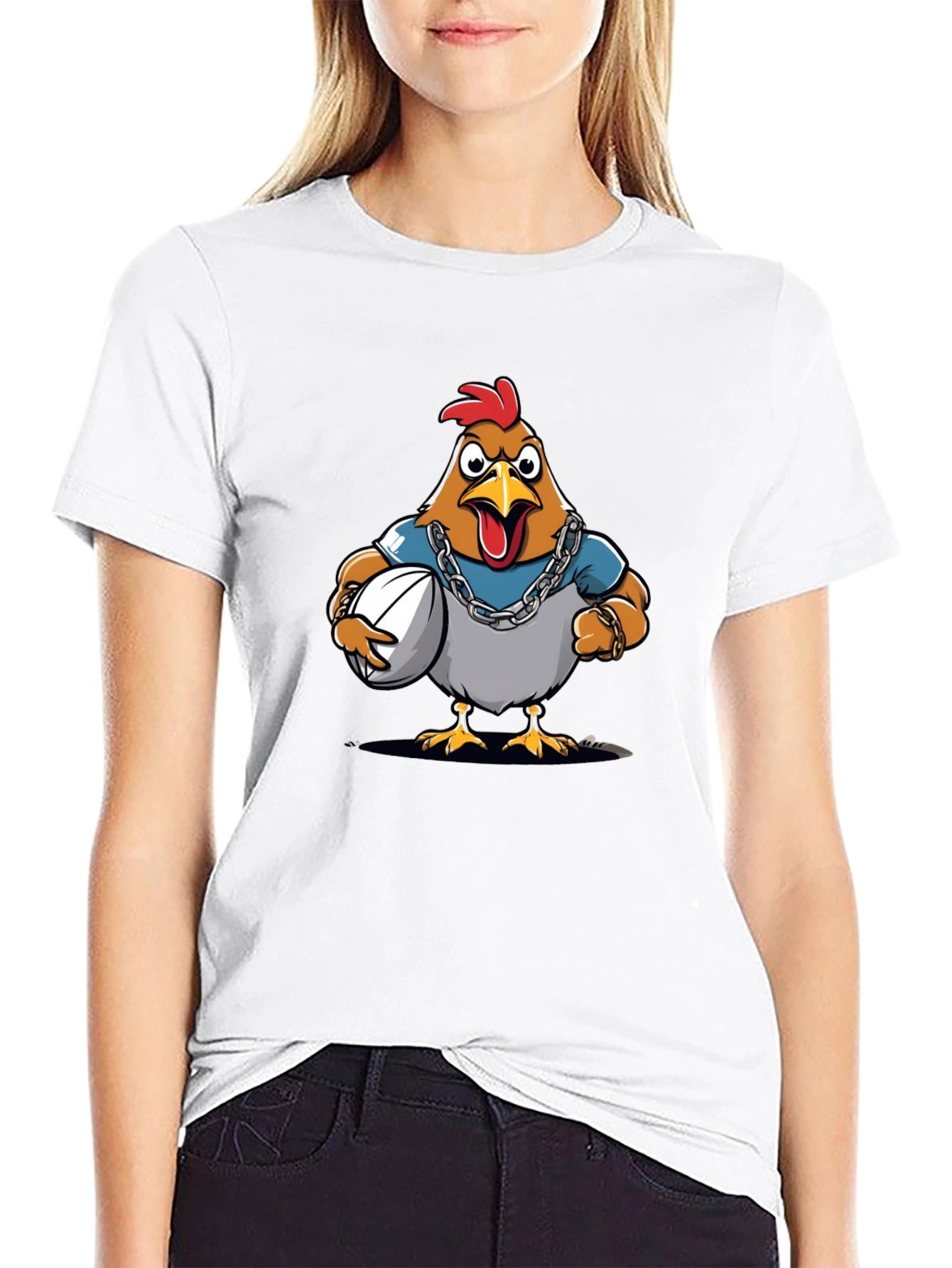 Cartoon Chicken T-Shirt