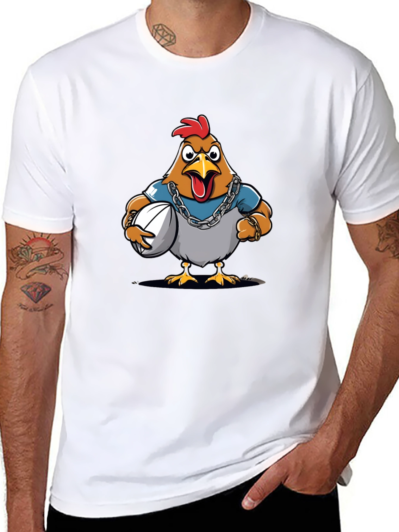 Cartoon Chicken T-Shirt