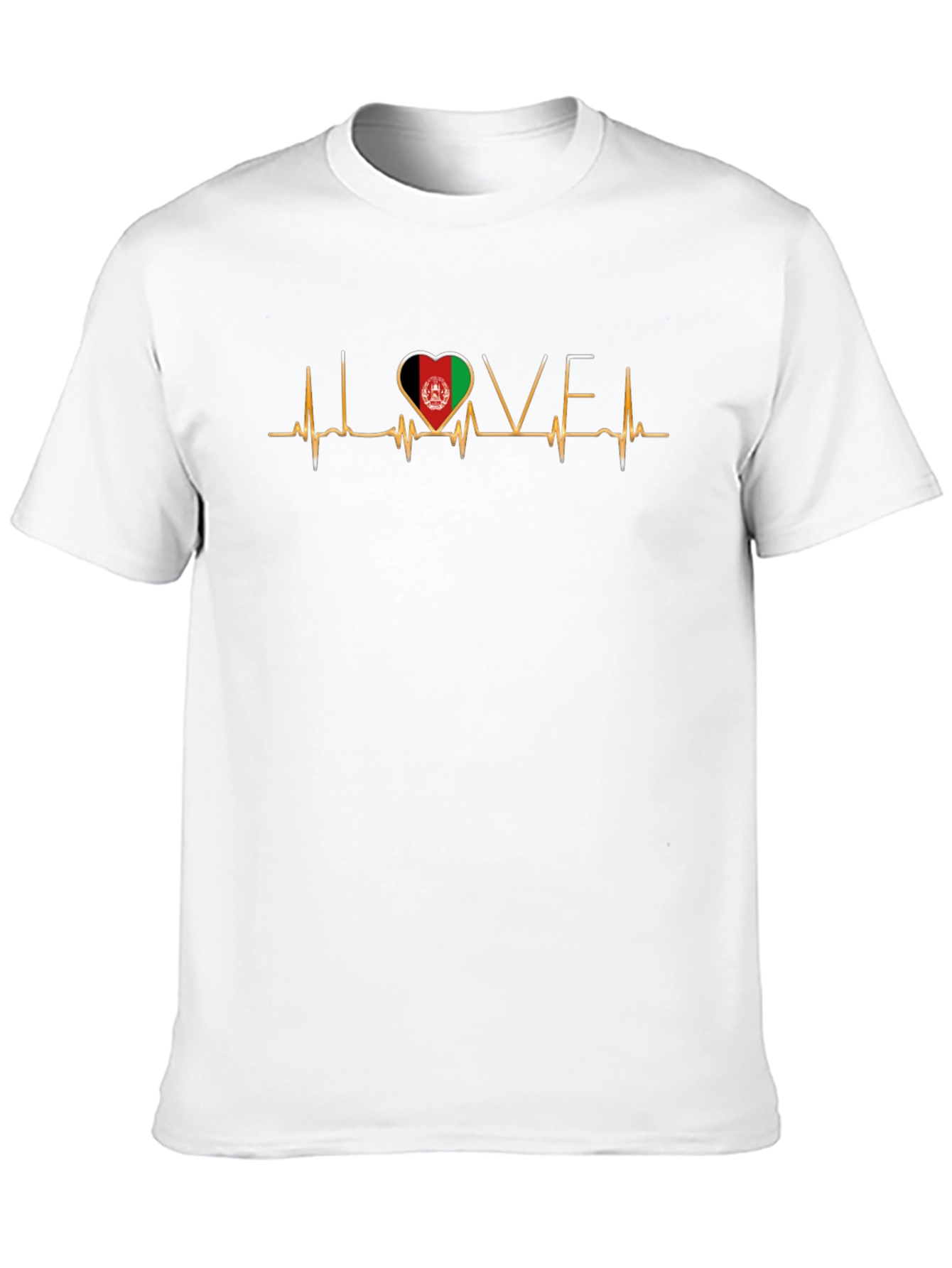 Love Afghanistan Heartbeat T-Shirt