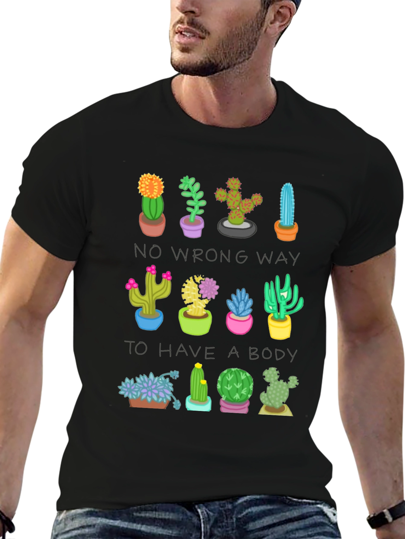 Cactus Body Positive Graphic Tee