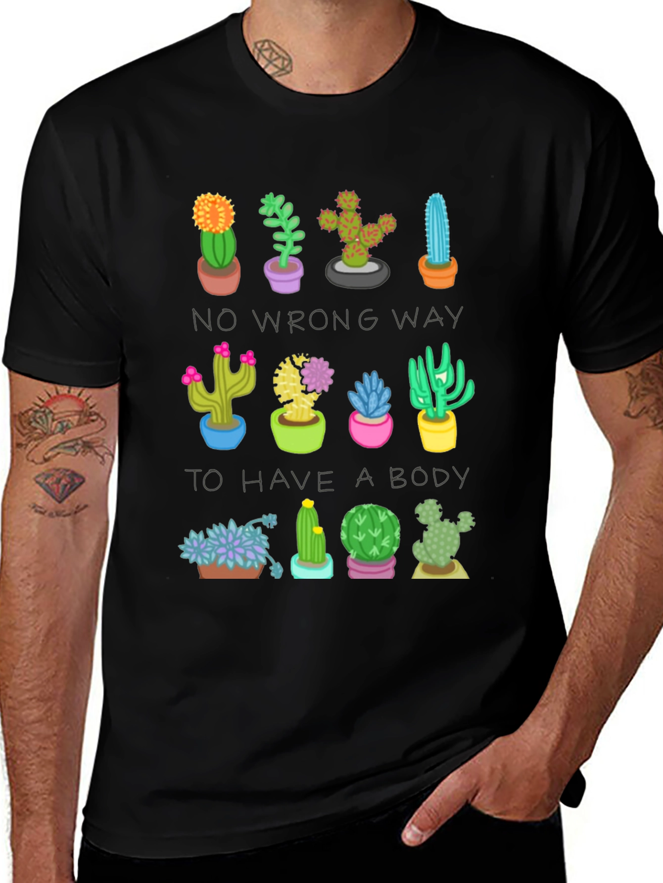 Cactus Body Positive Graphic Tee