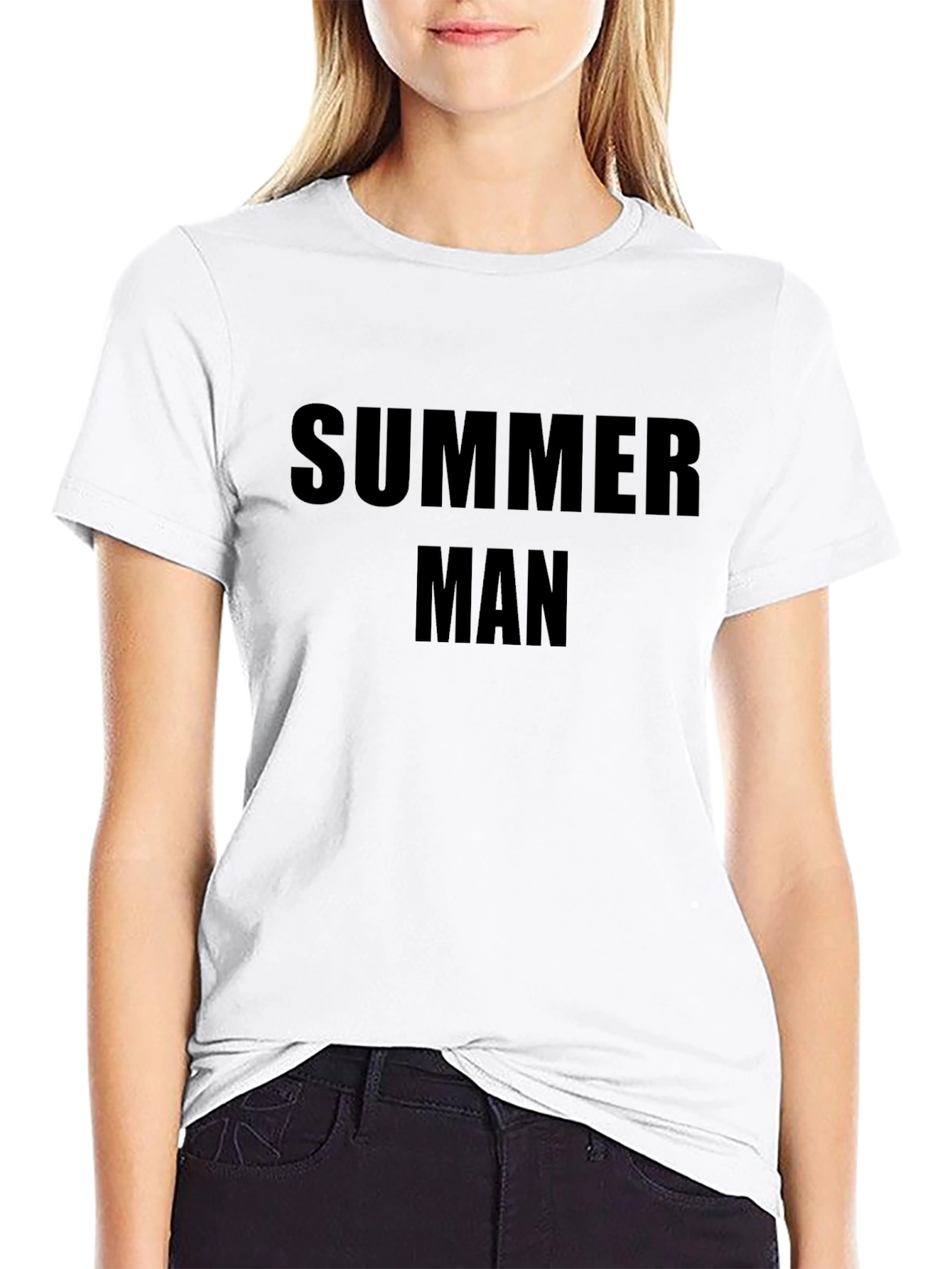 Summer Man Black Graphic Tee - Stylish Casual Wear