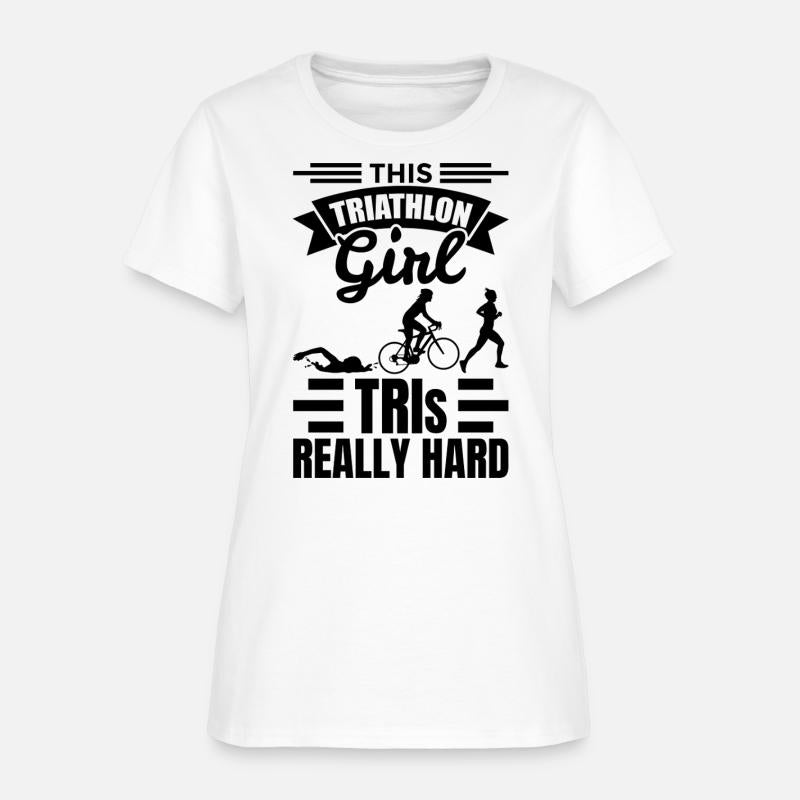 Triathlete Cycling Girl