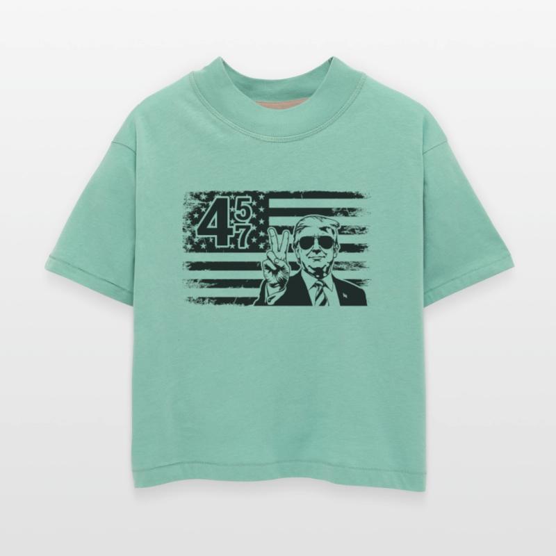 Trump 45 47 USA Flag Peace Sign