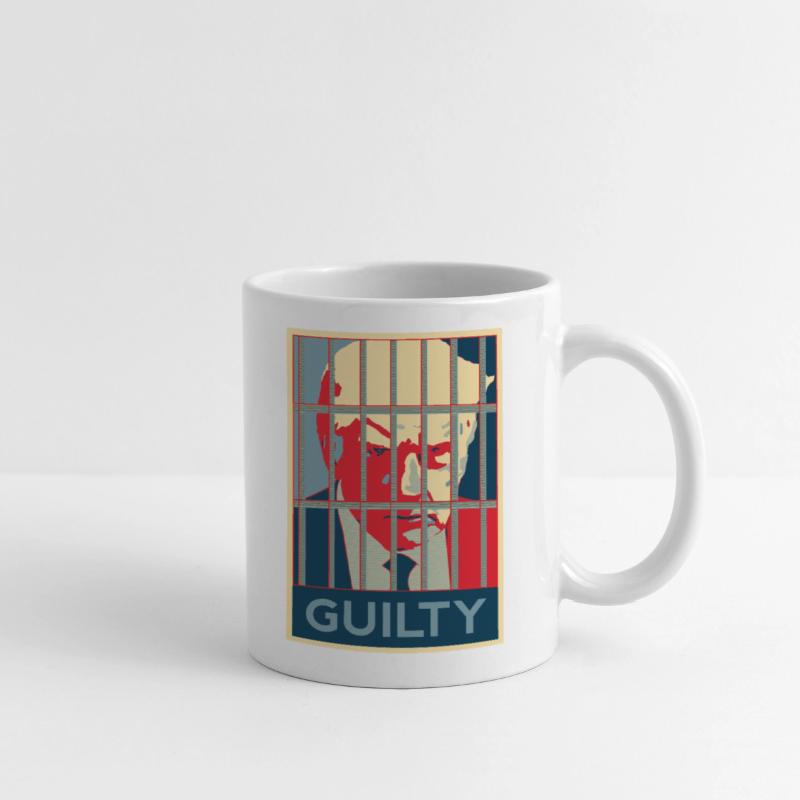 Trump mug shot Guilty Obama HOPE poster style