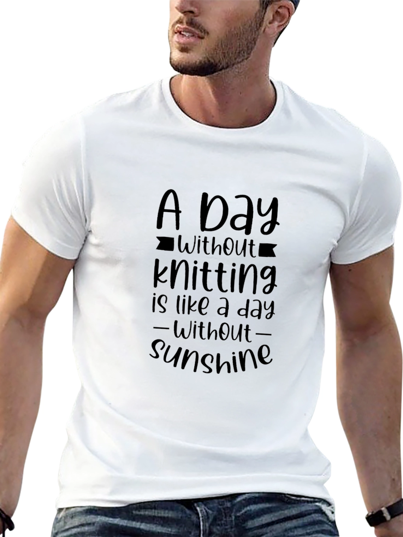 Knitting Lover T-Shirt - A Day Without Knitting