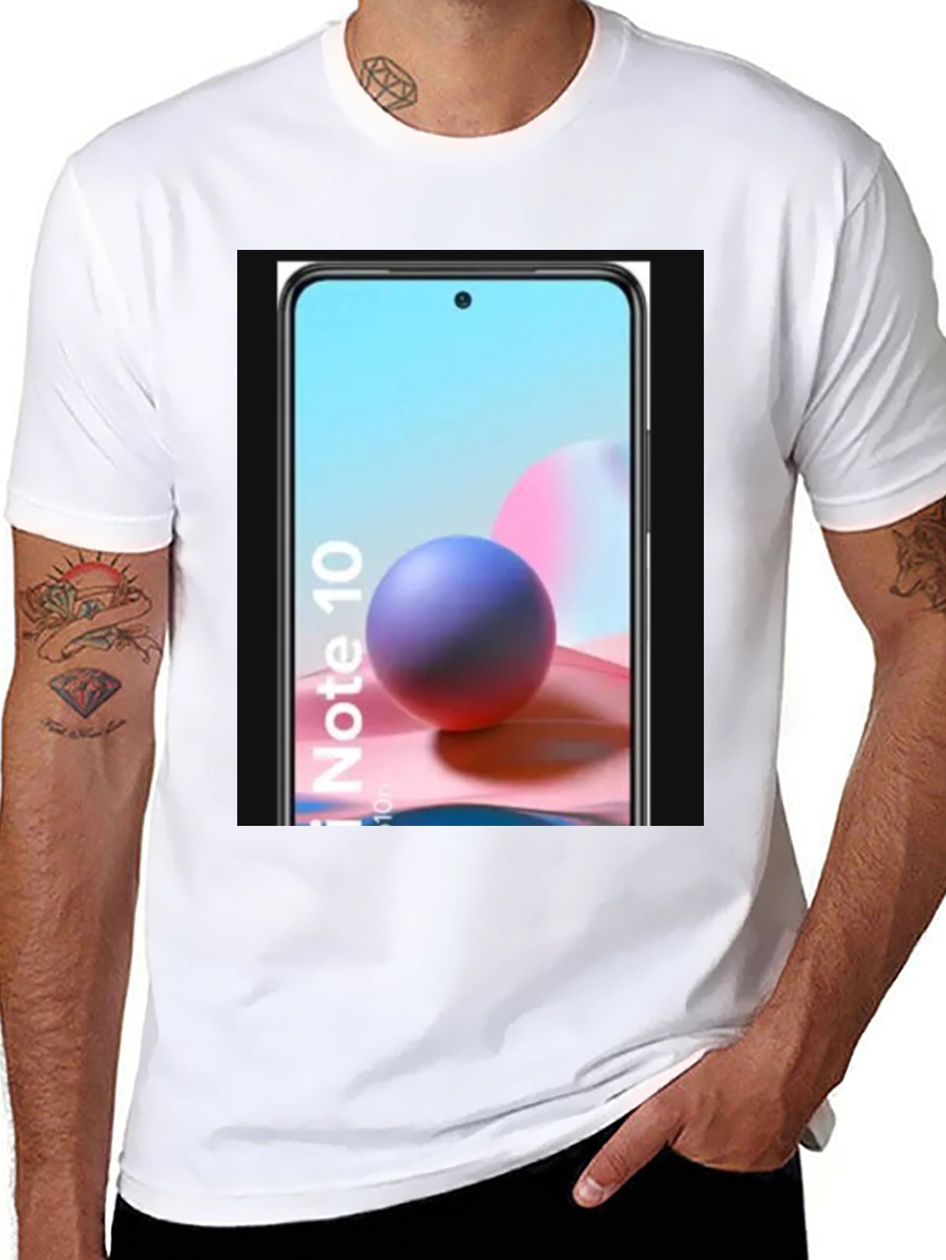 Cool Phone Graphic Tee - Black Casual Shirt