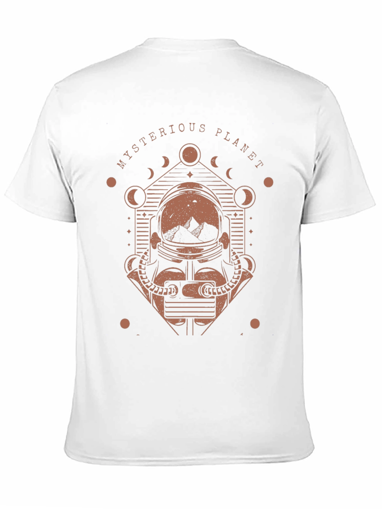 Mysterious Planet Graphic T-Shirt - Space Astronaut Design