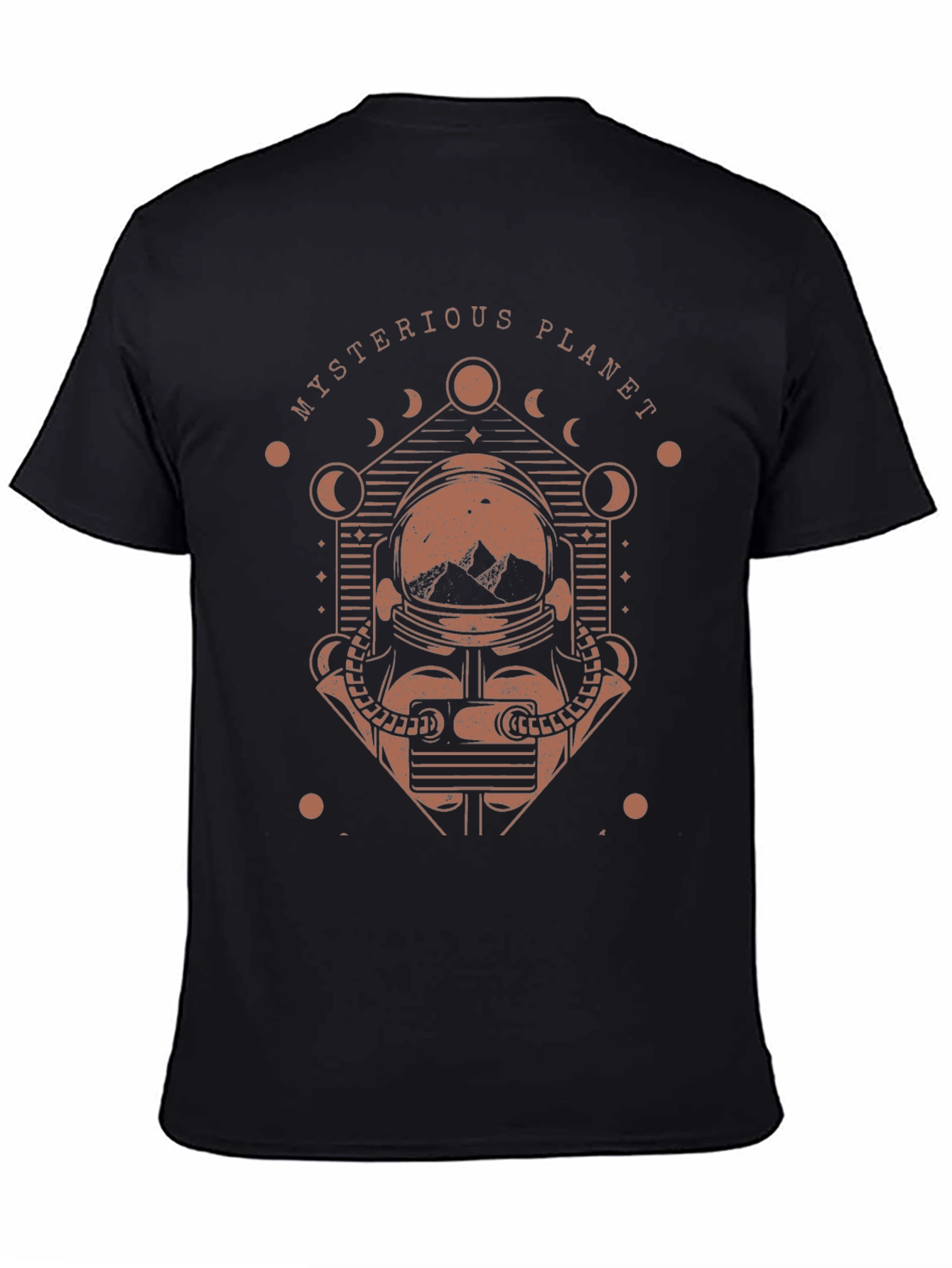 Mysterious Planet Graphic T-Shirt - Space Astronaut Design