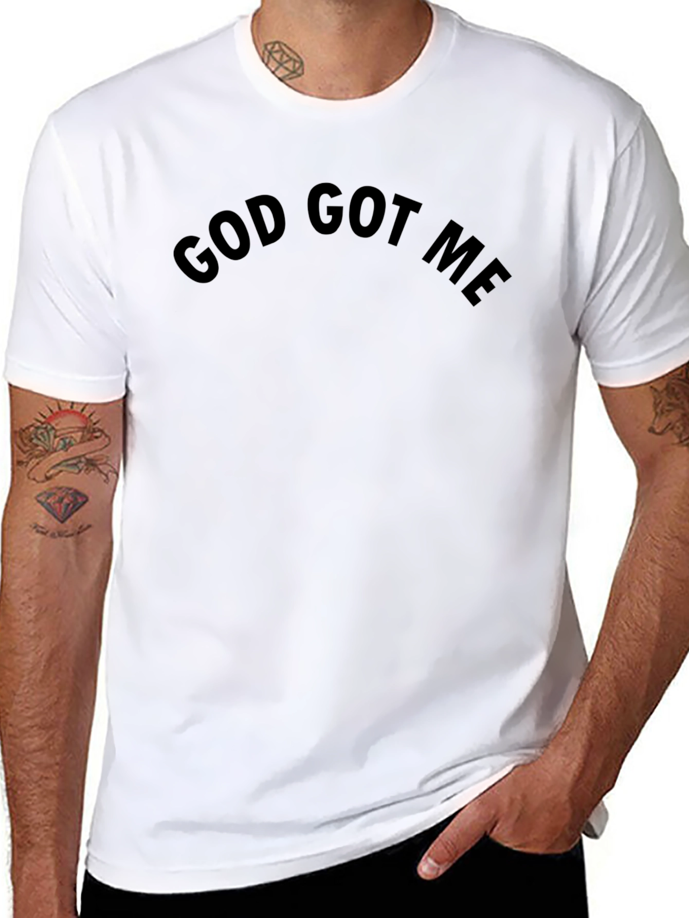 God Got Me Black T-Shirt