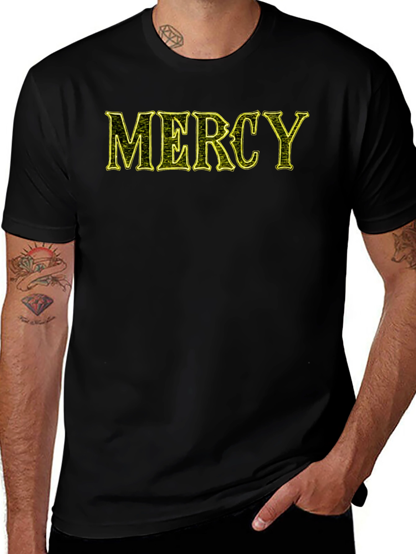 Mercy Graphic Print Black T-Shirt