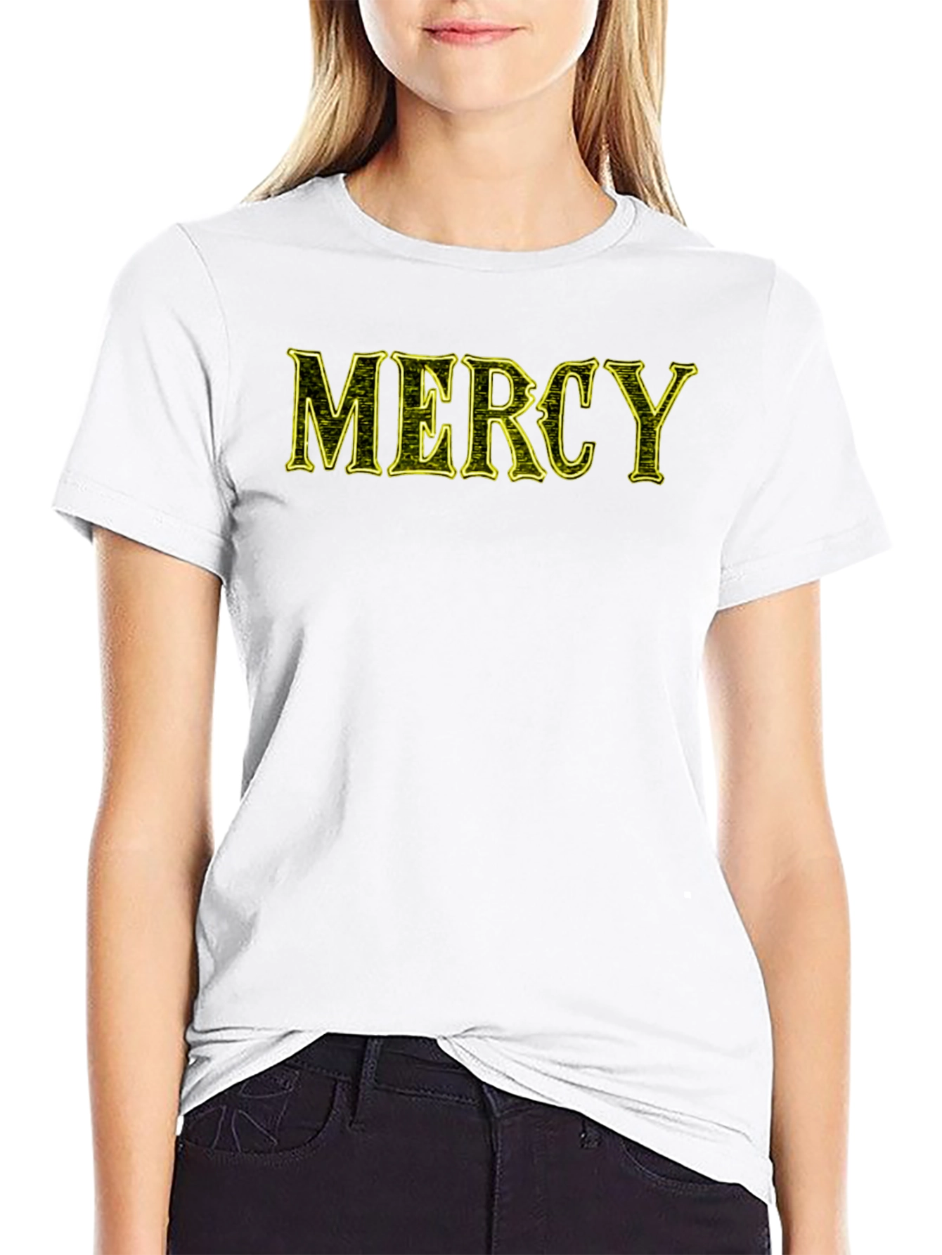 Mercy Graphic Print Black T-Shirt