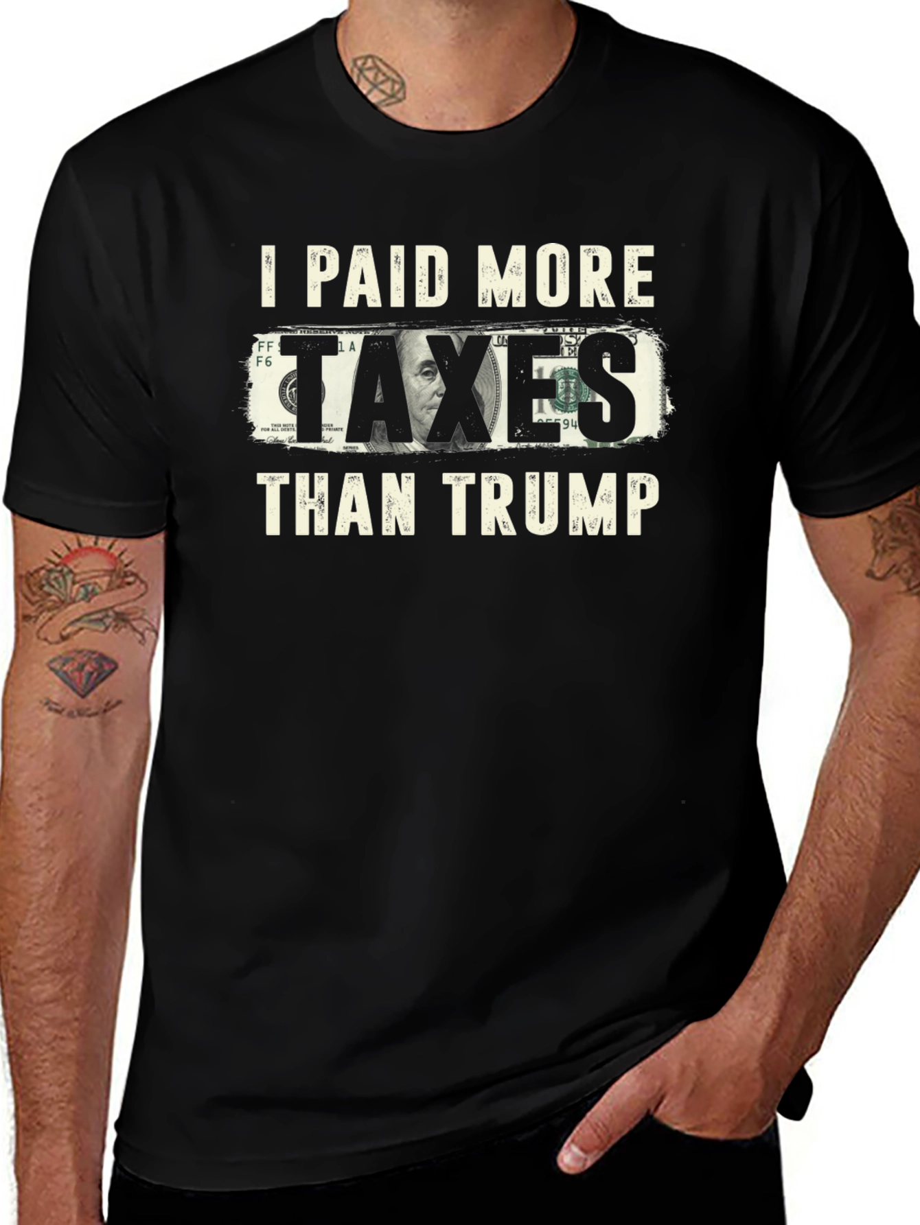 I Paid More Taxes Than Trump Graphic T-Shirt